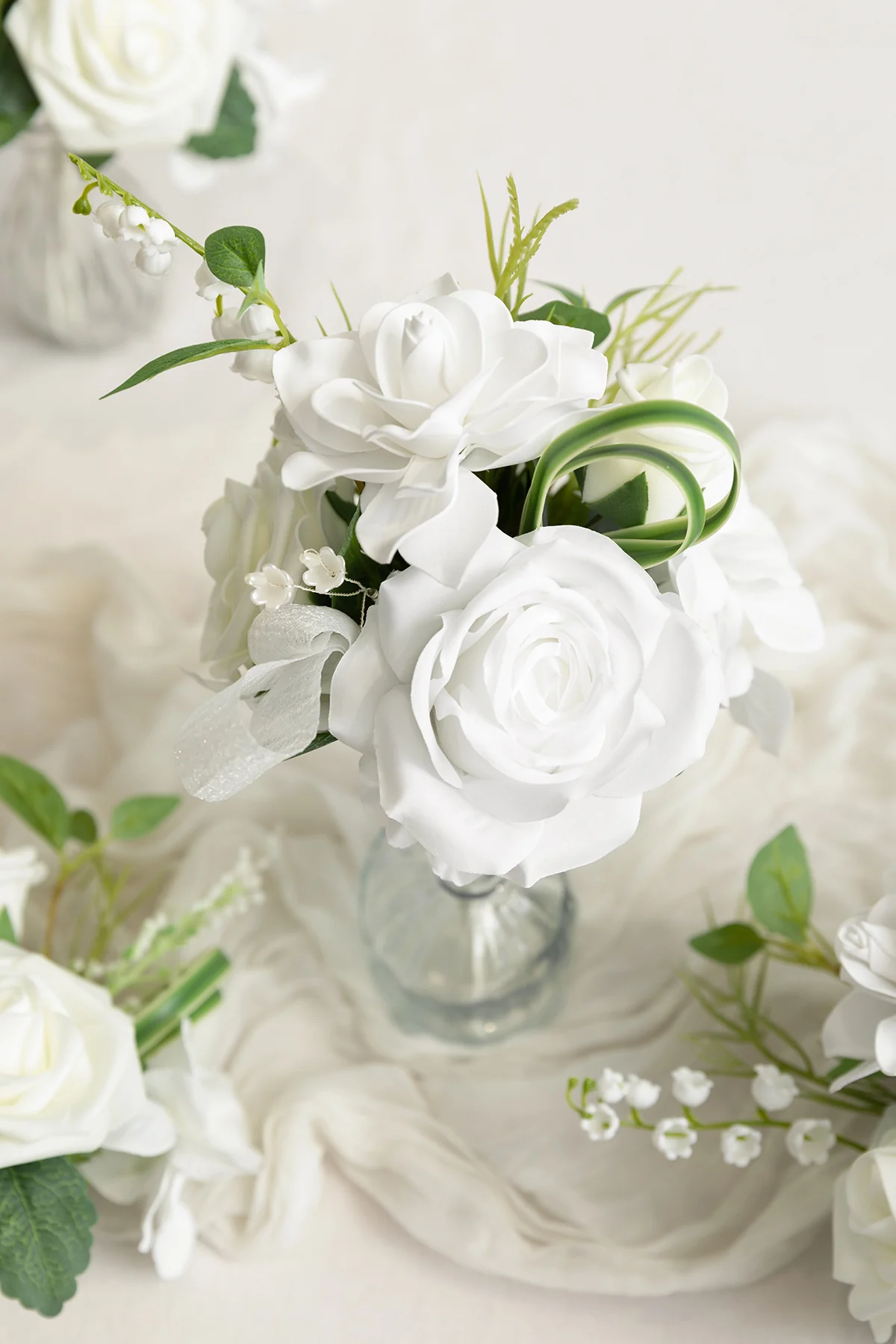 Mini Premade Flower Centerpiece Set in May Lily & Olive | Clearance - Image 3