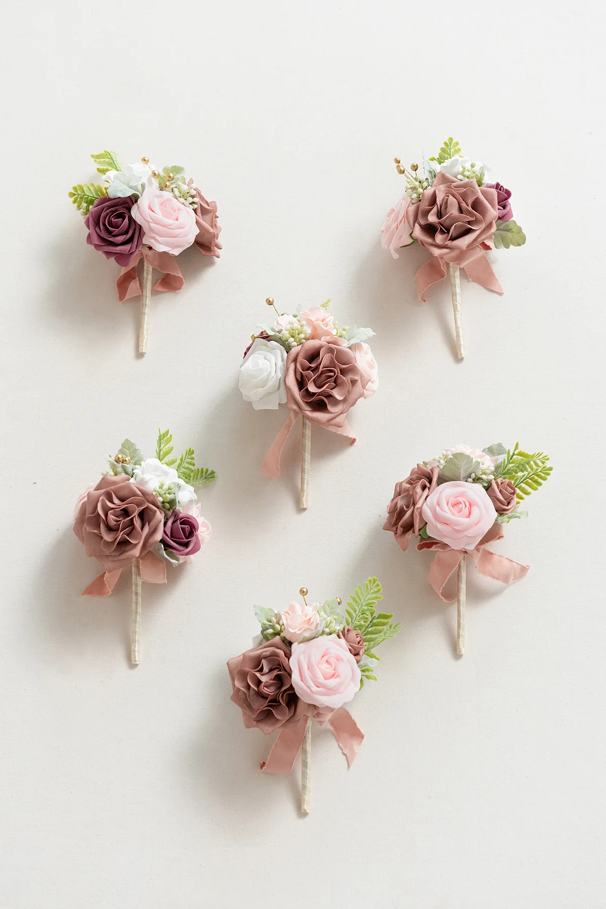 Mini Ready-to-Use Flower Centerpiece Set in Dusty Rose & Cream | Clearance - Image 3