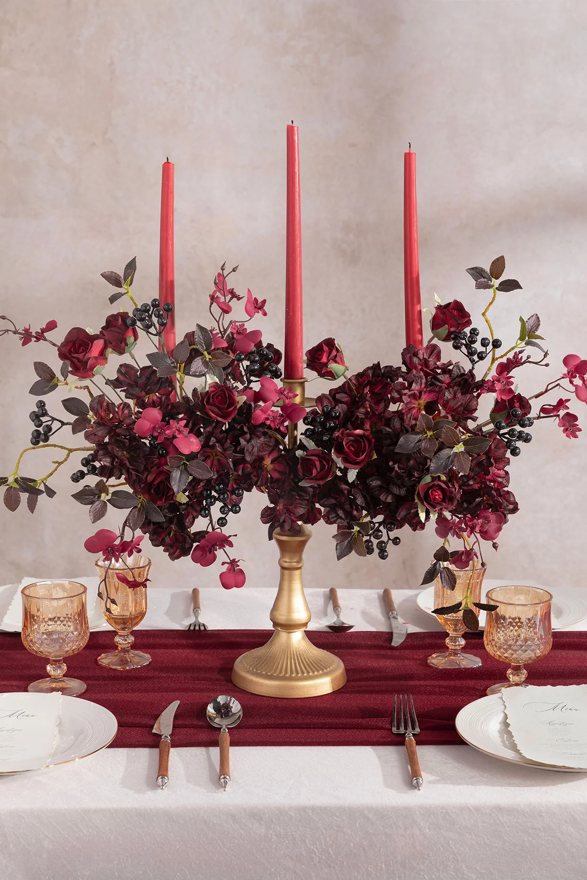 Mixed Filler Combo in Black Baccara & Burgundy - Image 2
