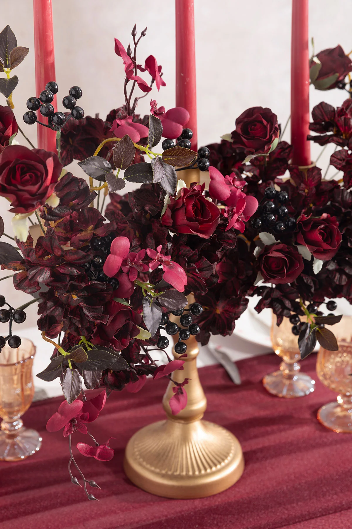 Mixed Filler Combo in Black Baccara & Burgundy - Image 3