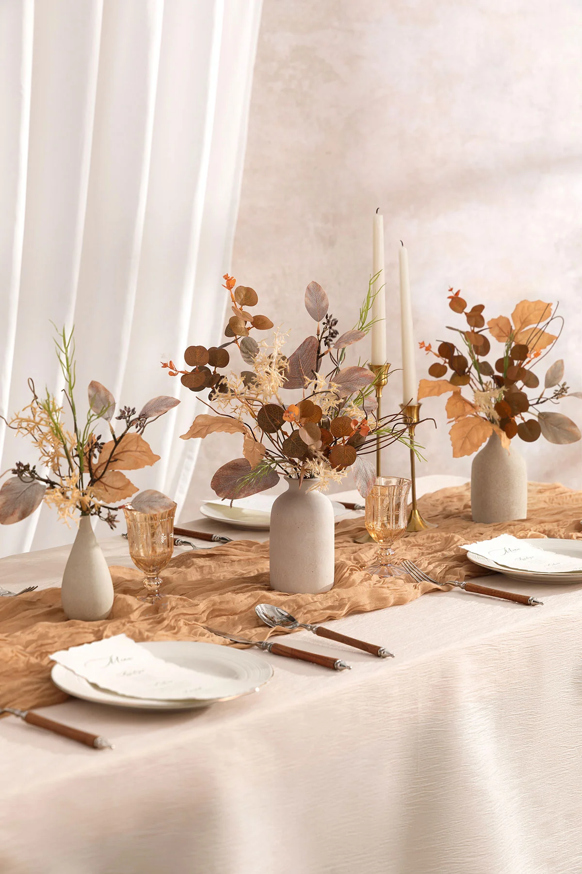 Mixed Greenery Combo in Walnut Brown & Autumn Ivy & Sunset Yellow - Image 3