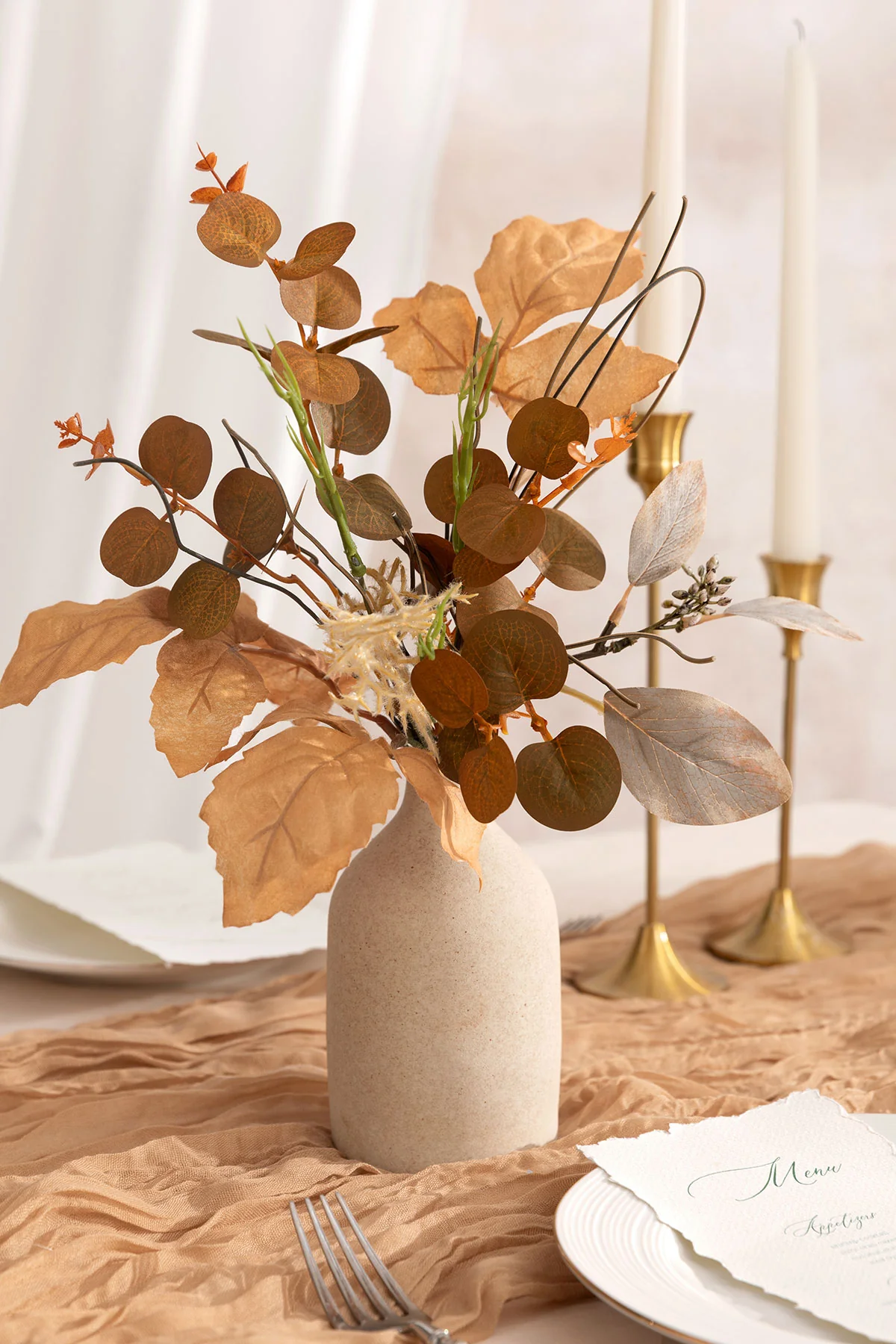 Mixed Greenery Combo in Walnut Brown & Autumn Ivy & Sunset Yellow - Image 4