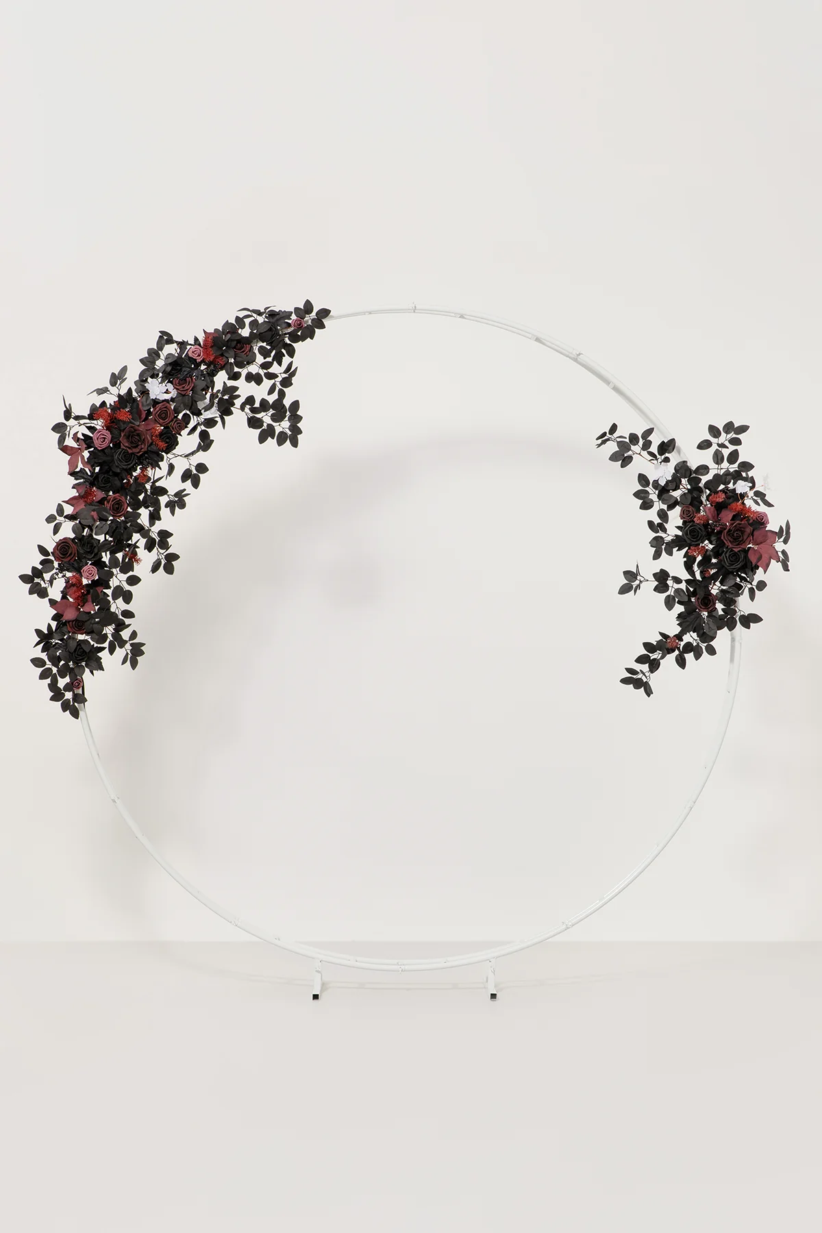 Modular Garlands Arch Decor in Black & Burgundy | Clearance