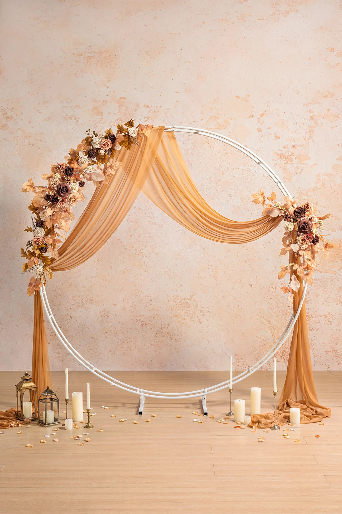 Modular Garlands Arch Decor in Walnut Brown & Sand Beige | Clearance - Image 2