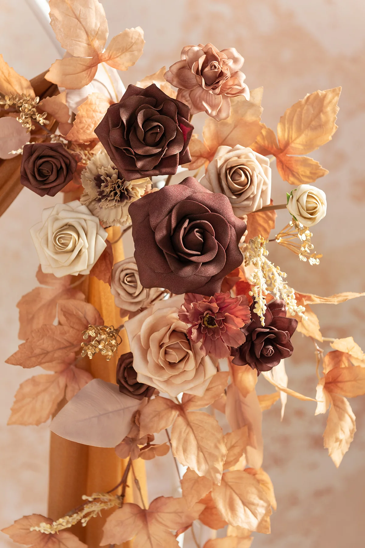 Modular Garlands Arch Decor in Walnut Brown & Sand Beige | Clearance - Image 3