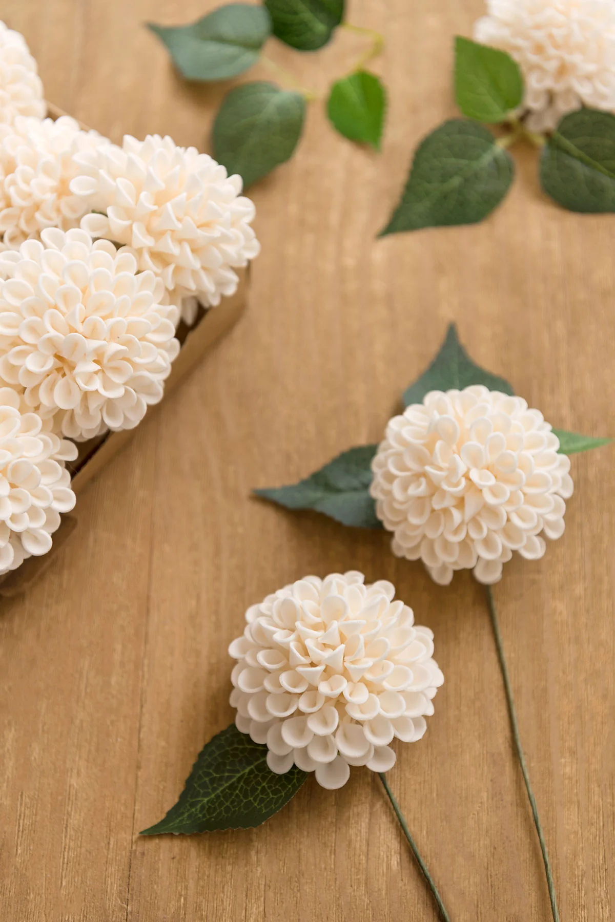 2.5" Foam Dahlia with Stem - Image 7