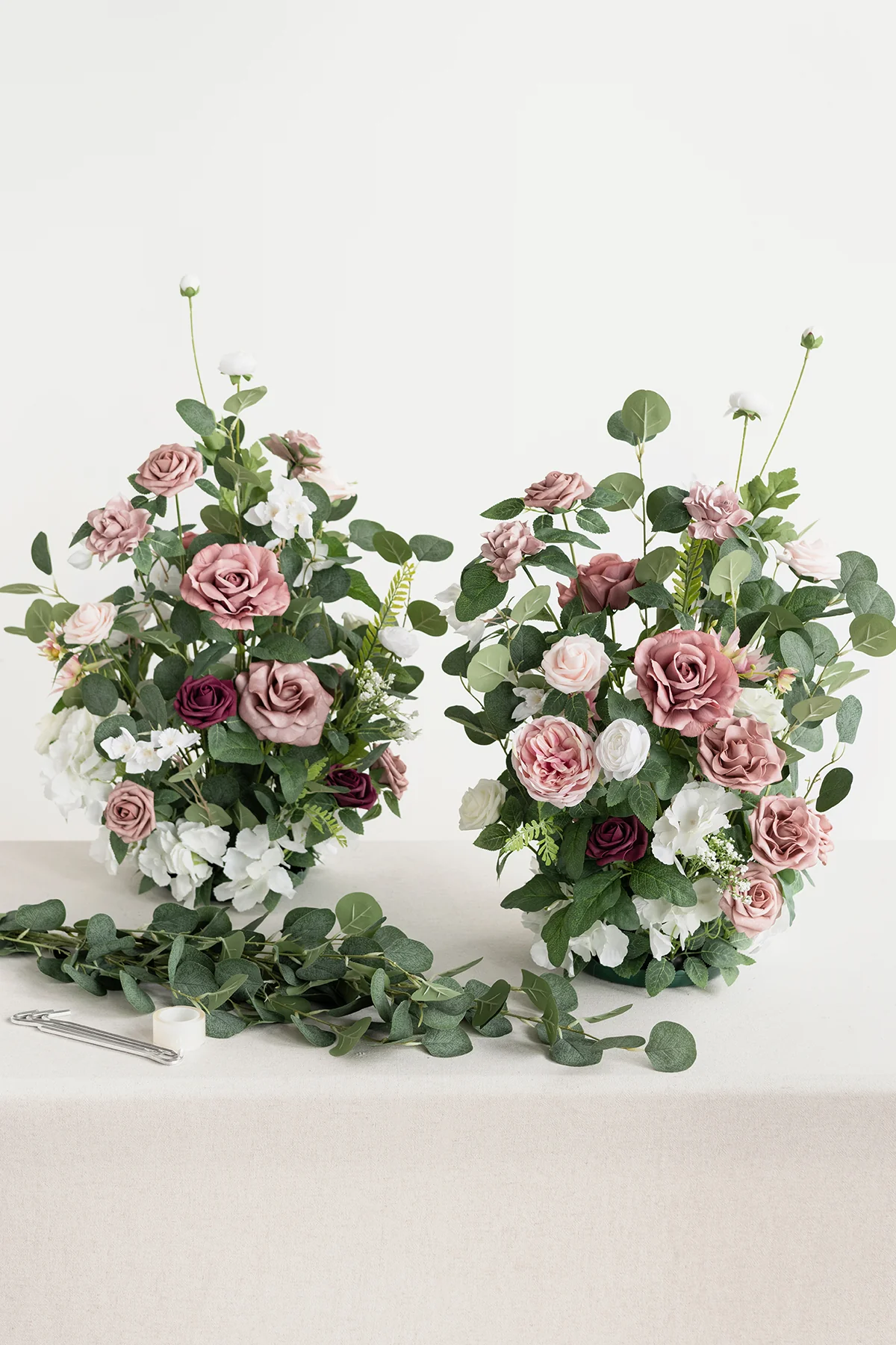 Altar Decor Free-Standing Flowers in Dusty Rose & Cream - Image 7