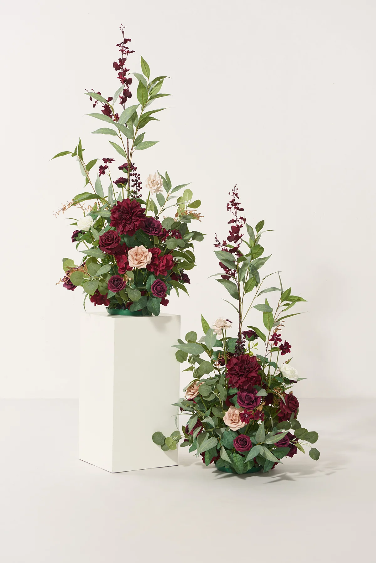 Altar Decor Free-Standing Flowers in Romantic Marsala