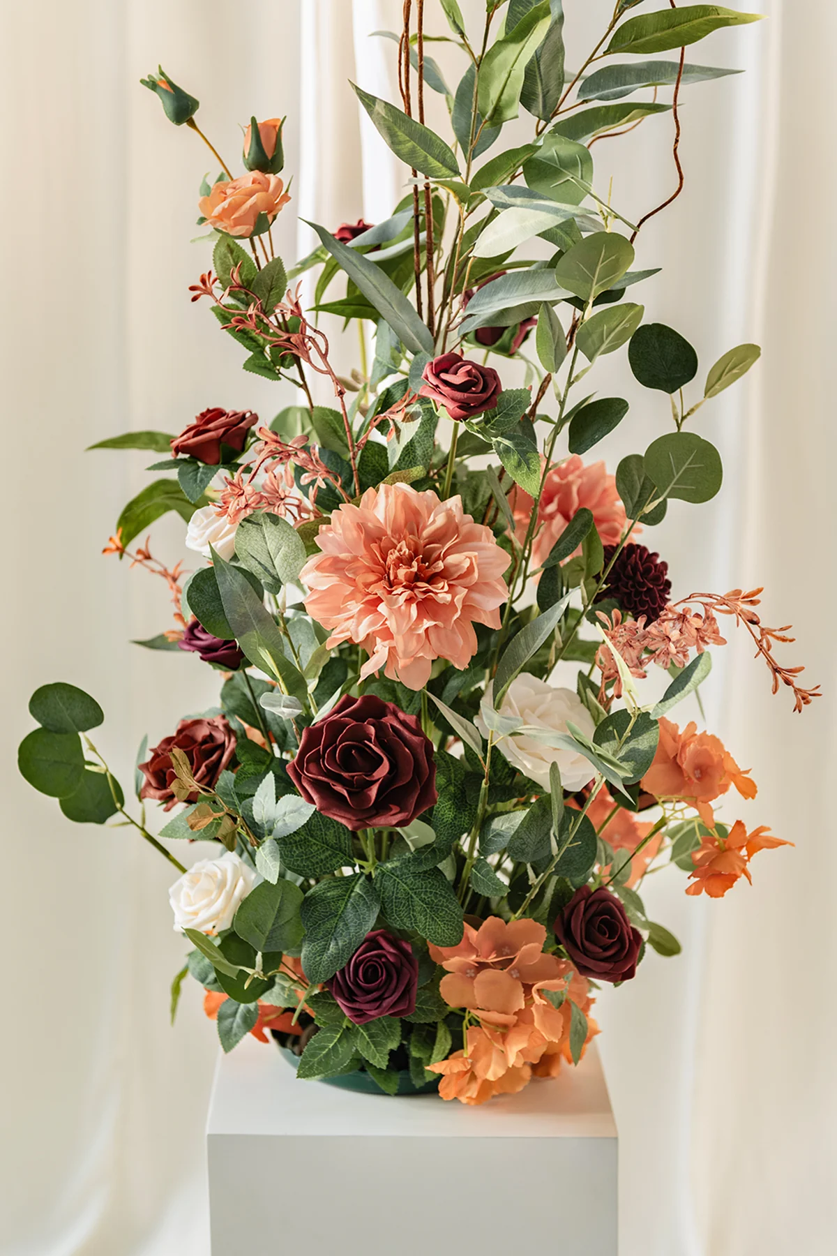 Altar Decor Free-Standing Flowers in Sunset Terracotta - Image 3