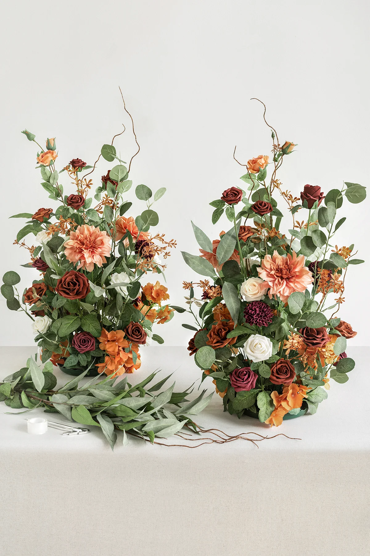 Altar Decor Free-Standing Flowers in Sunset Terracotta - Image 4
