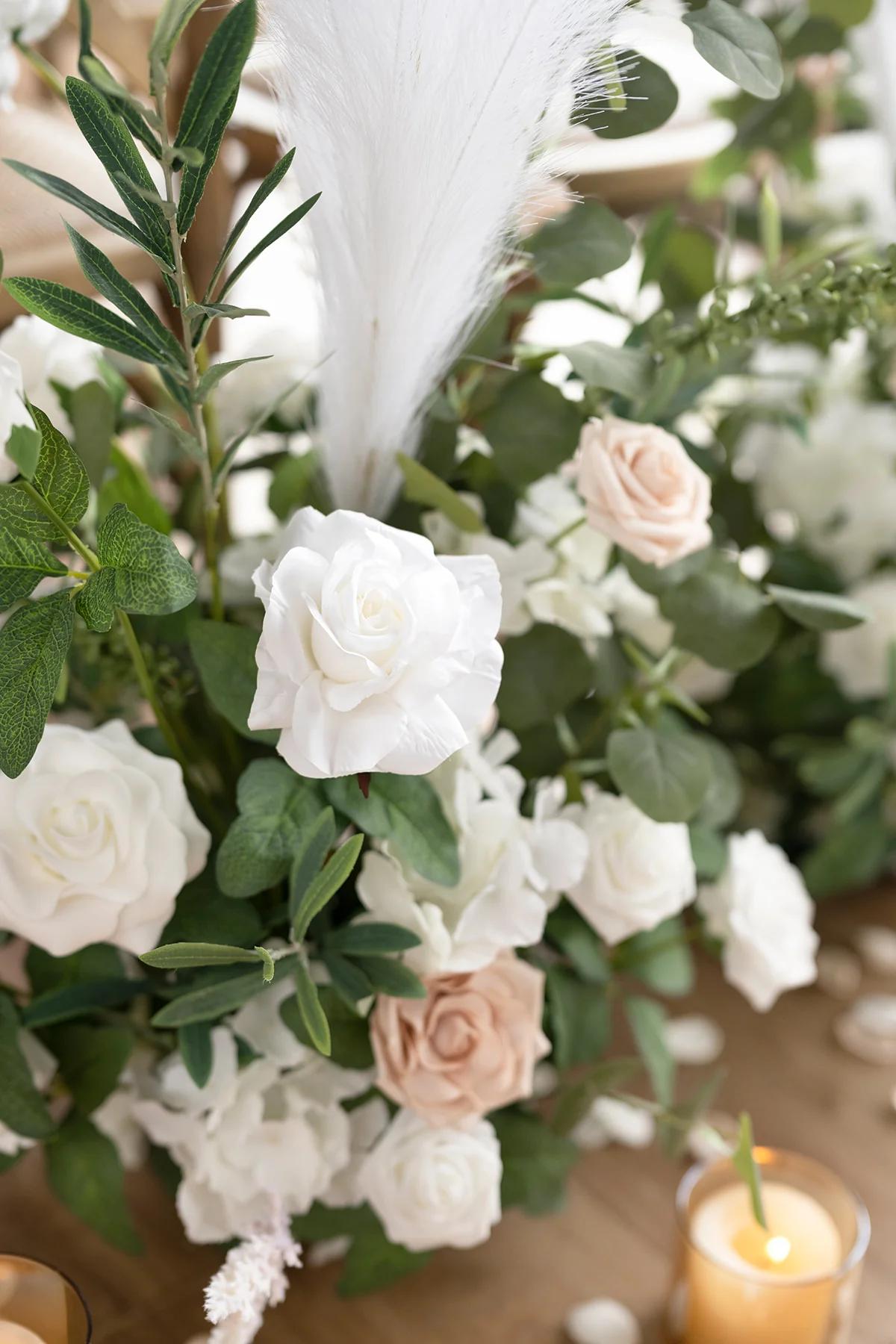 Altar Decor Free-Standing Flowers in White & Sage | Clearance - Image 6