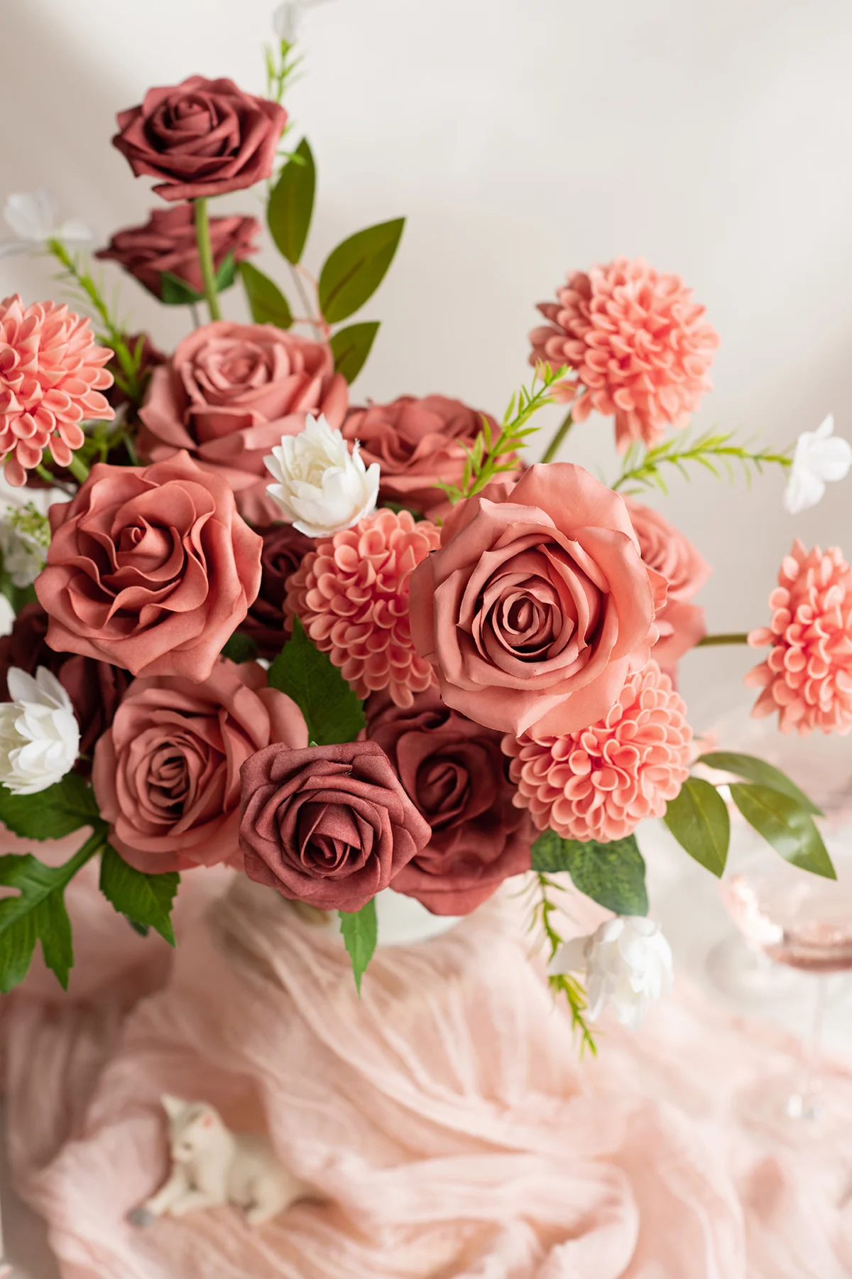 DIY Supporting Flower Boxes in Peach Pearl & Dusty Cedar & Peach Smoothie - Image 3