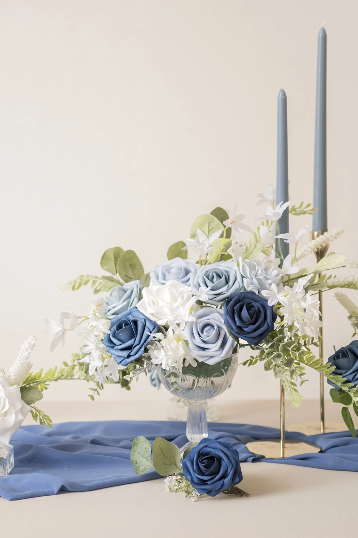 Dusty Blue Wedding Flowers & Greenery - Image 16