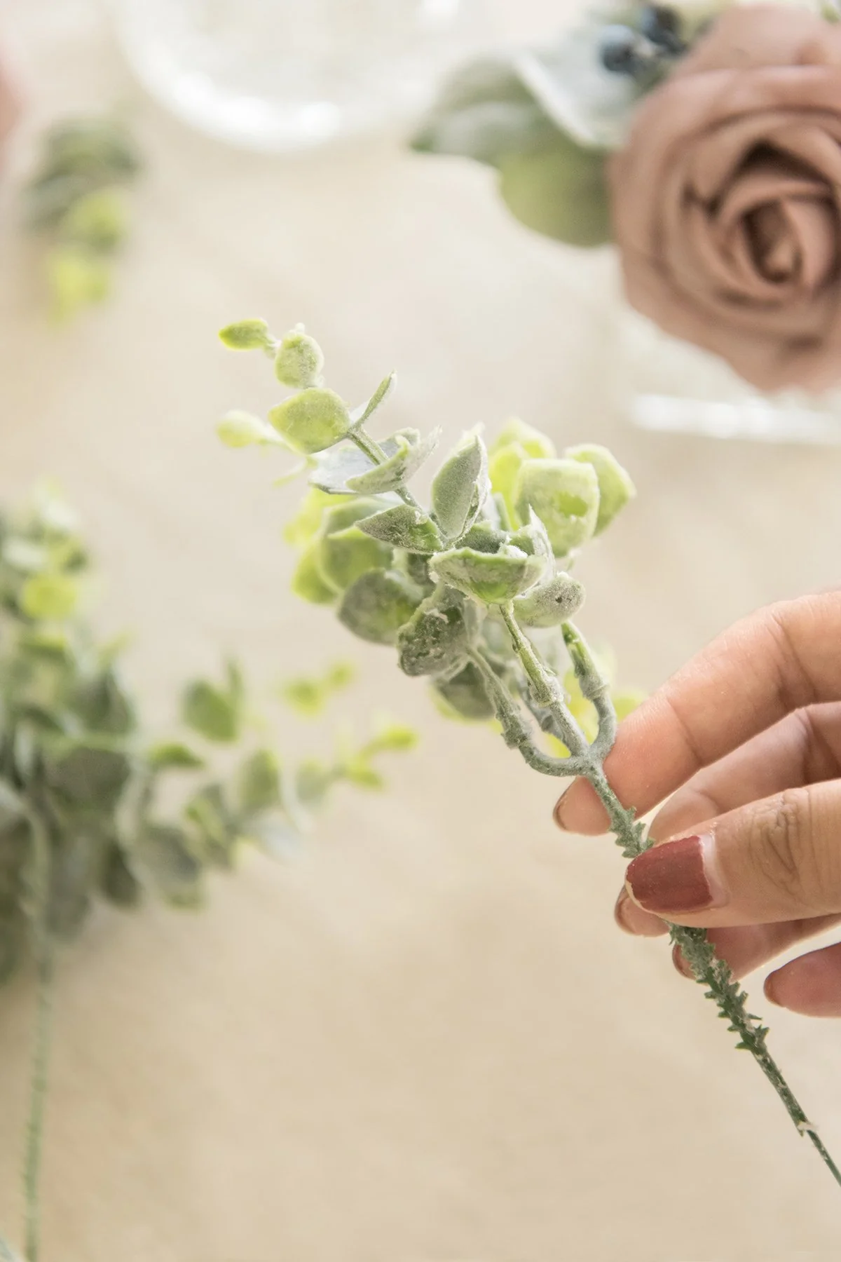 Dusty Blue Wedding Flowers & Greenery - Image 29