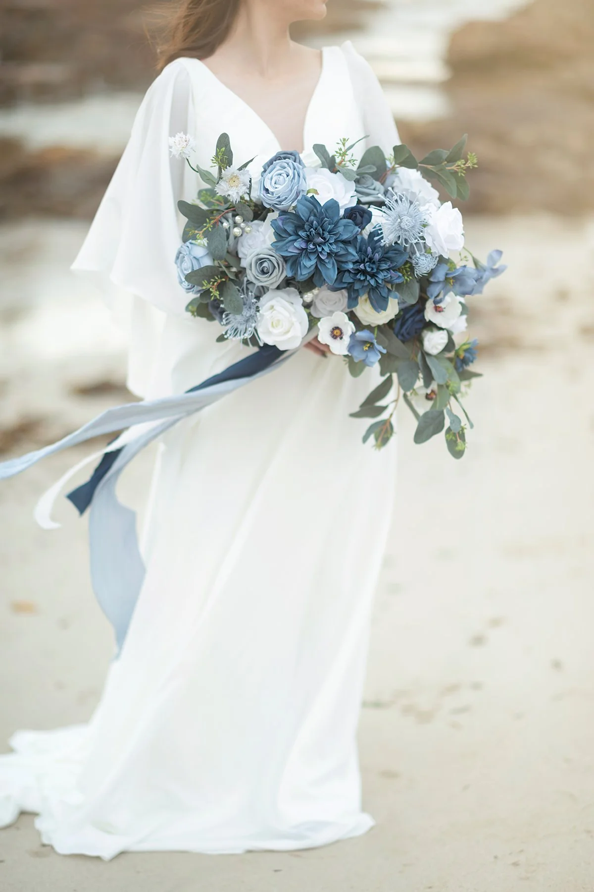 Dusty Blue Wedding Flowers & Greenery - Image 6
