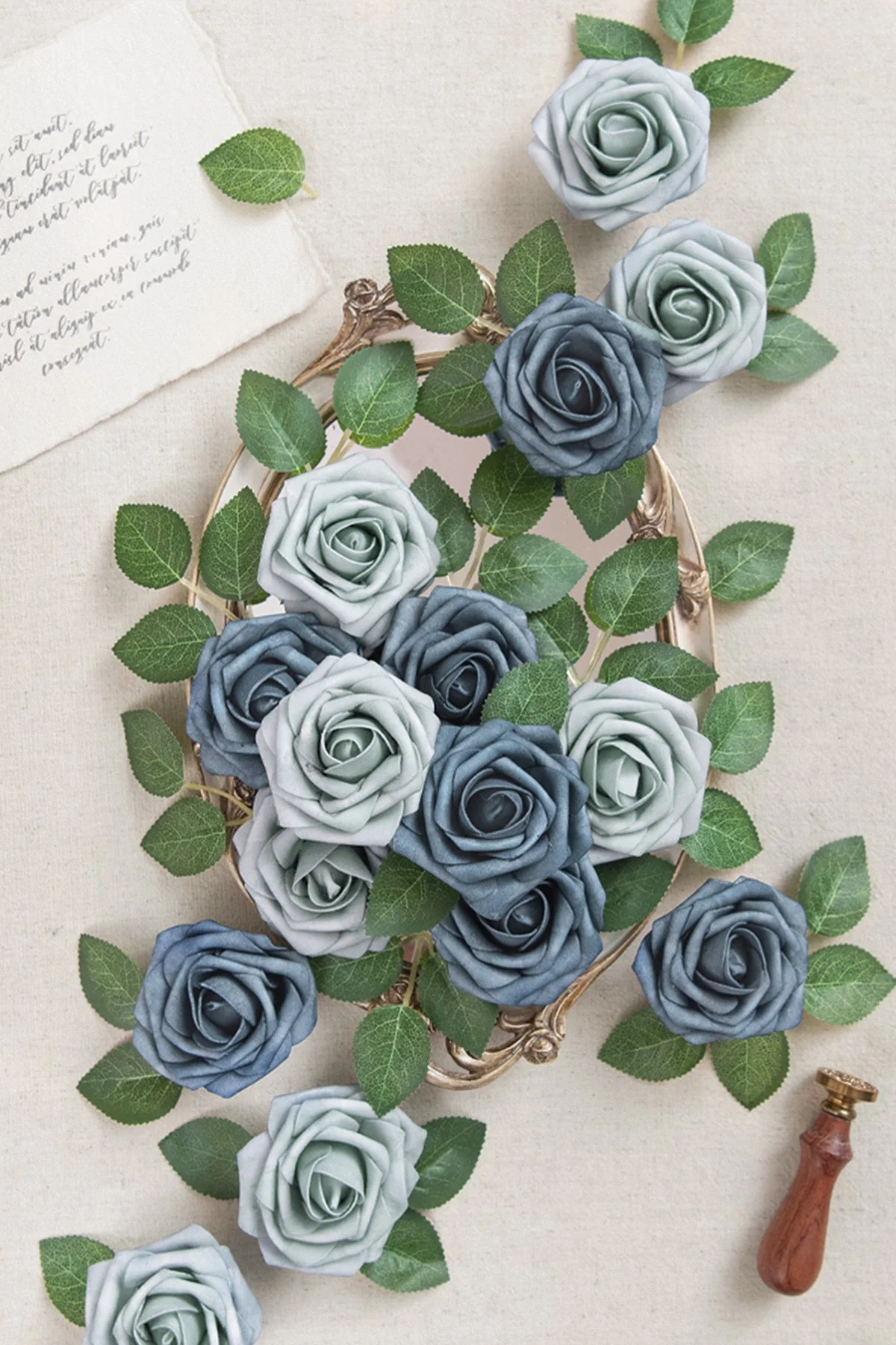 Dusty Blue Wedding Flowers & Greenery - Image 9