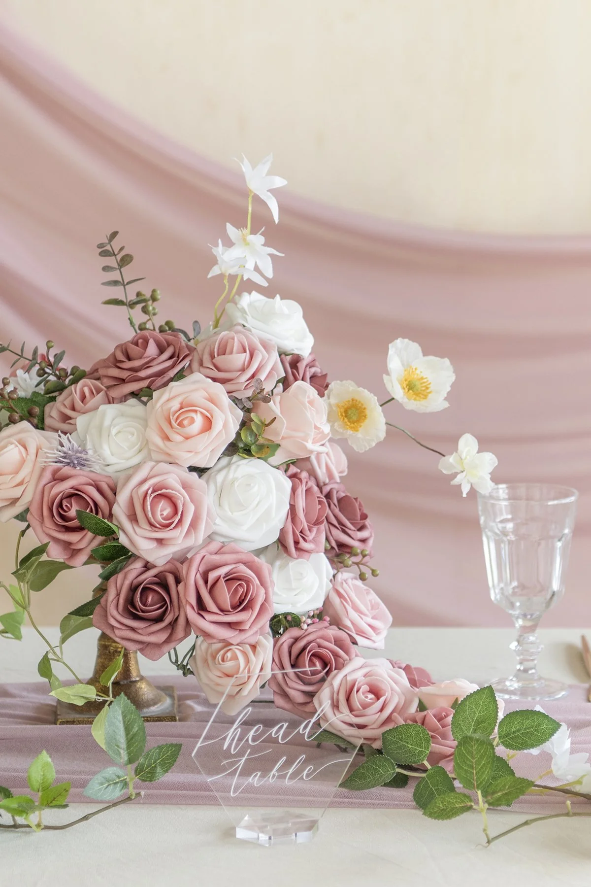 Dusty Rose Wedding Flowers & Greenery - Image 3