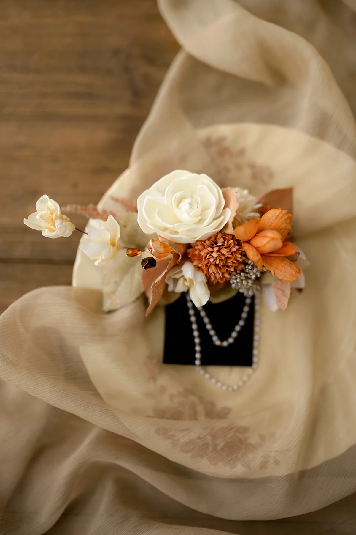 Boutonnieres in Rust & Sepia | Clearance - Image 2