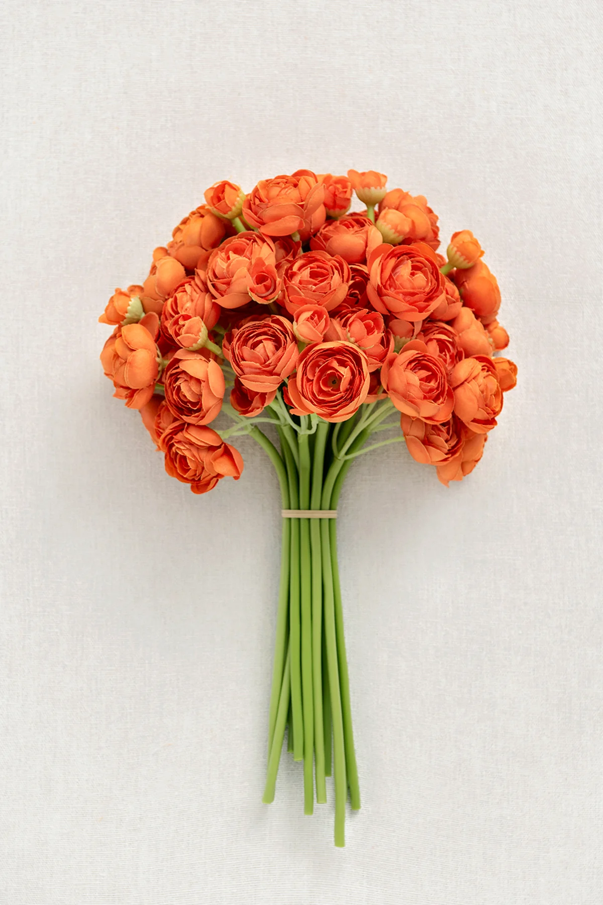 Ranunculus Flowers with Stem - Citrus Orange (18pcs) - Image 3