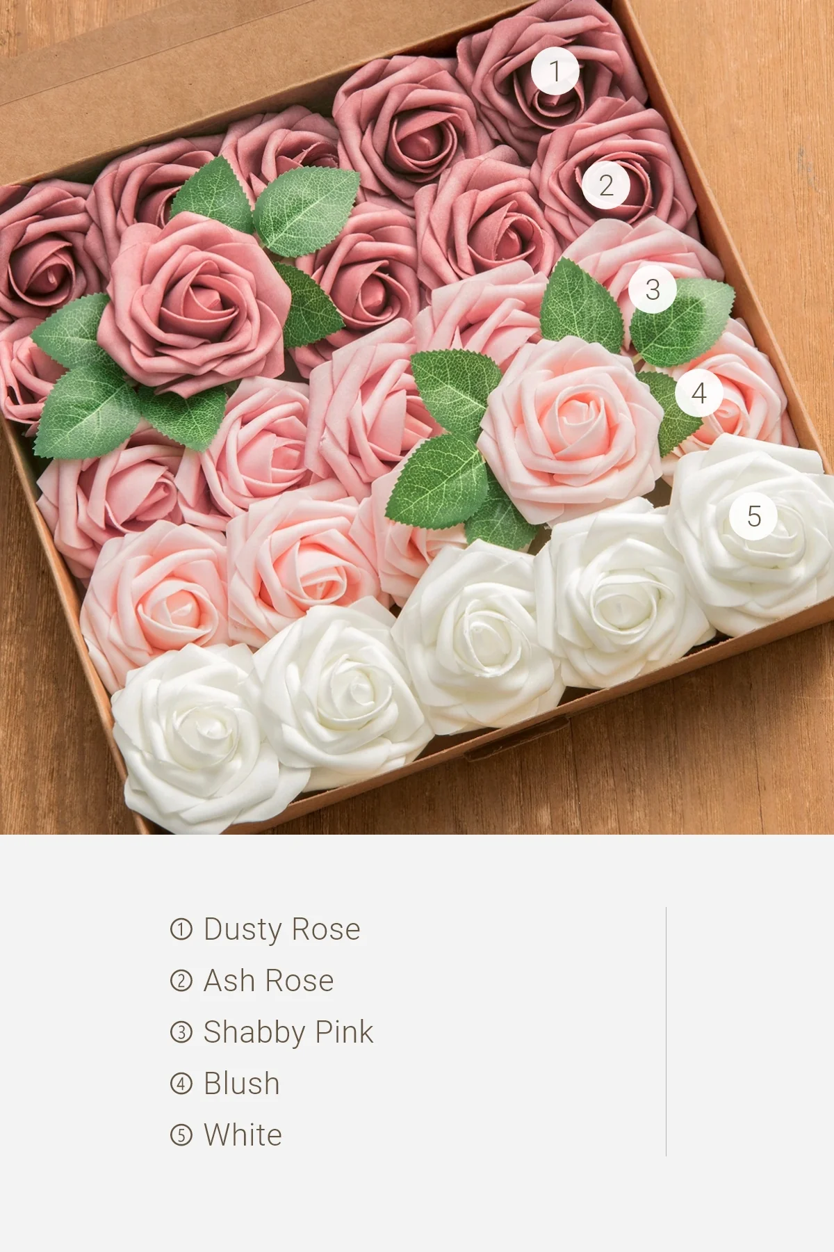3" Foam Rose with Stem - Image 35