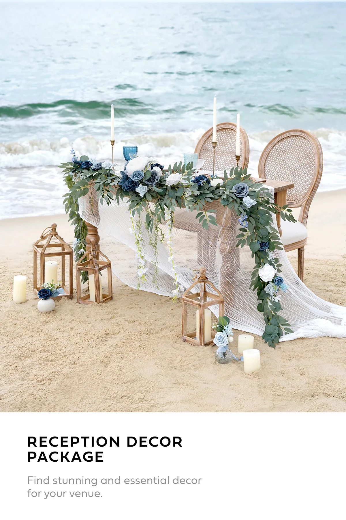 Wedding Flower Packages in Dusty Blue & Navy - Image 22