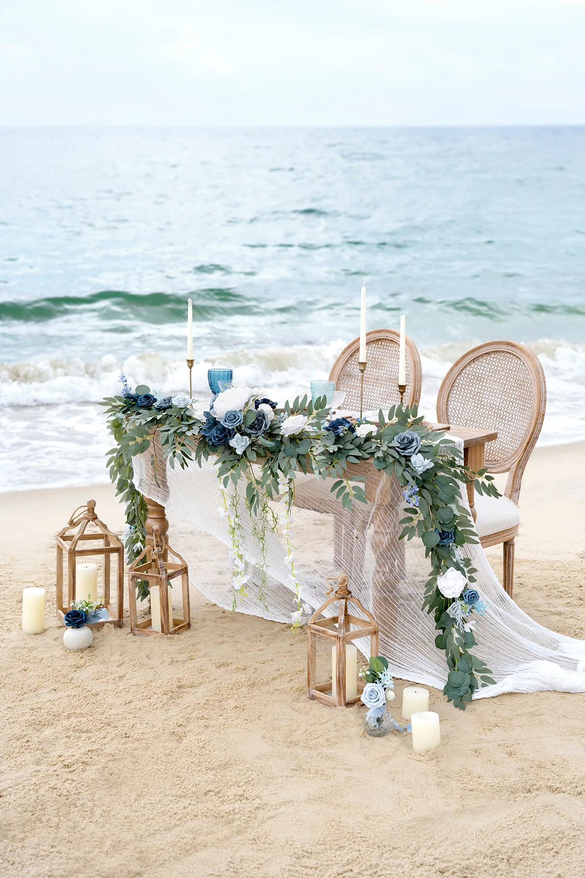 Wedding Flower Packages in Dusty Blue & Navy - Image 23