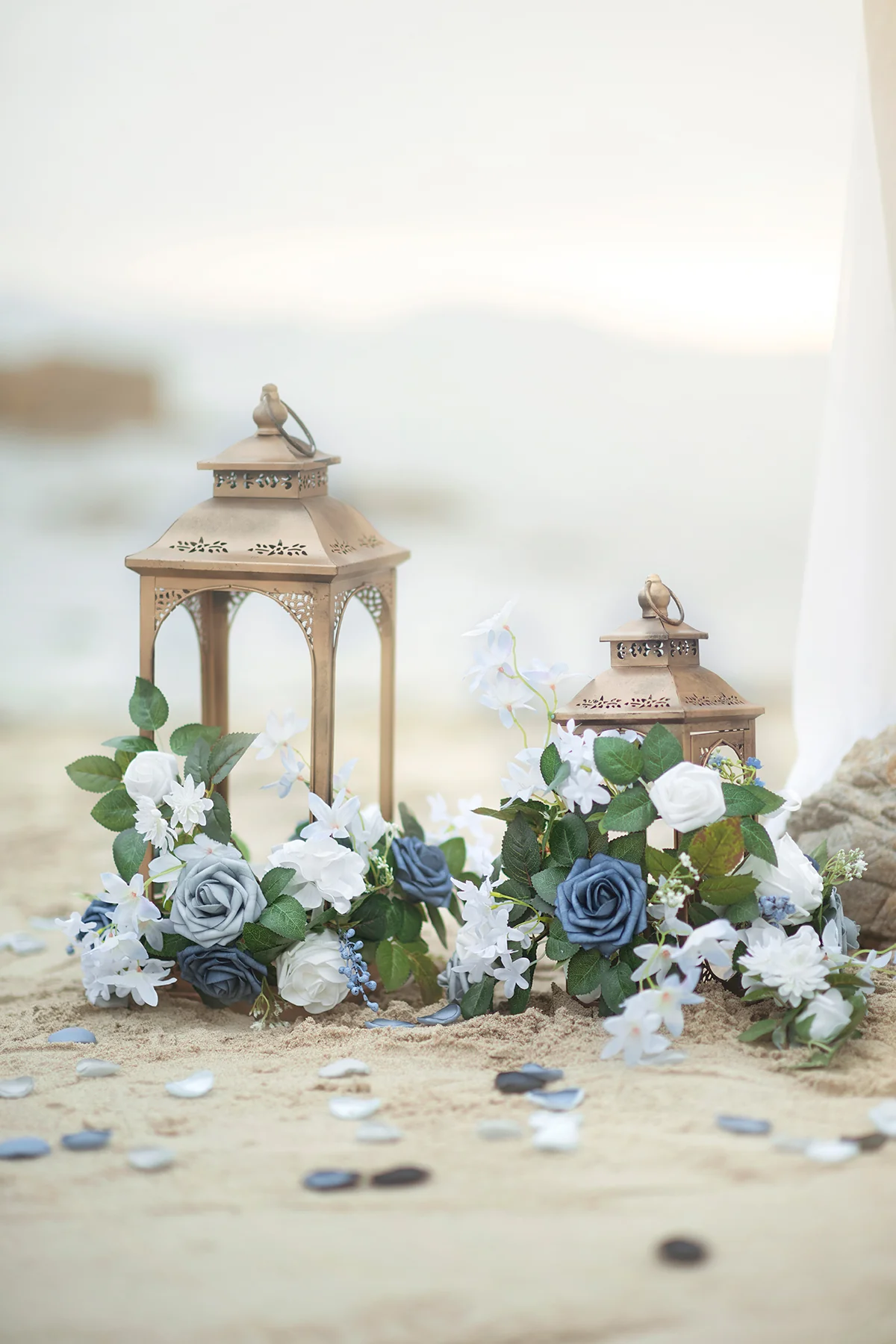 Wedding Flower Packages in Dusty Blue & Navy - Image 24