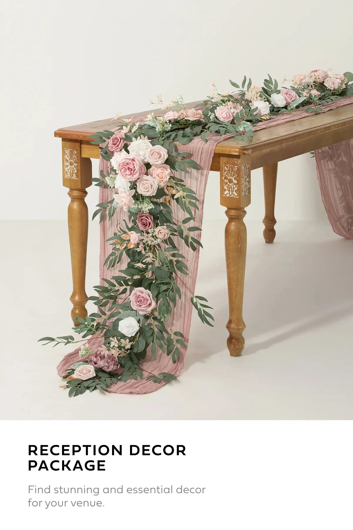 Wedding Flower Packages in Dusty Rose & Cream - Image 2