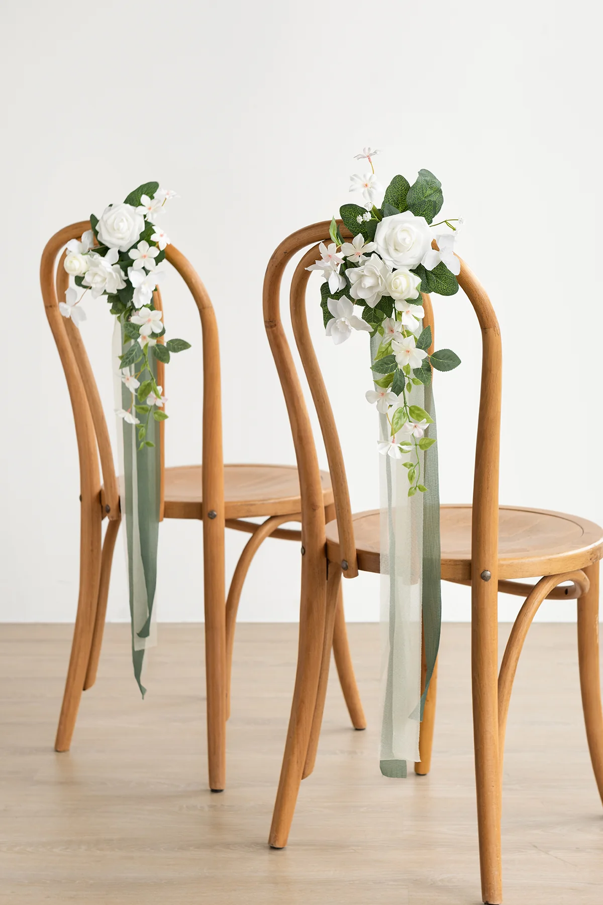 Aisle & Chair Decor in White & Sage - Image 2