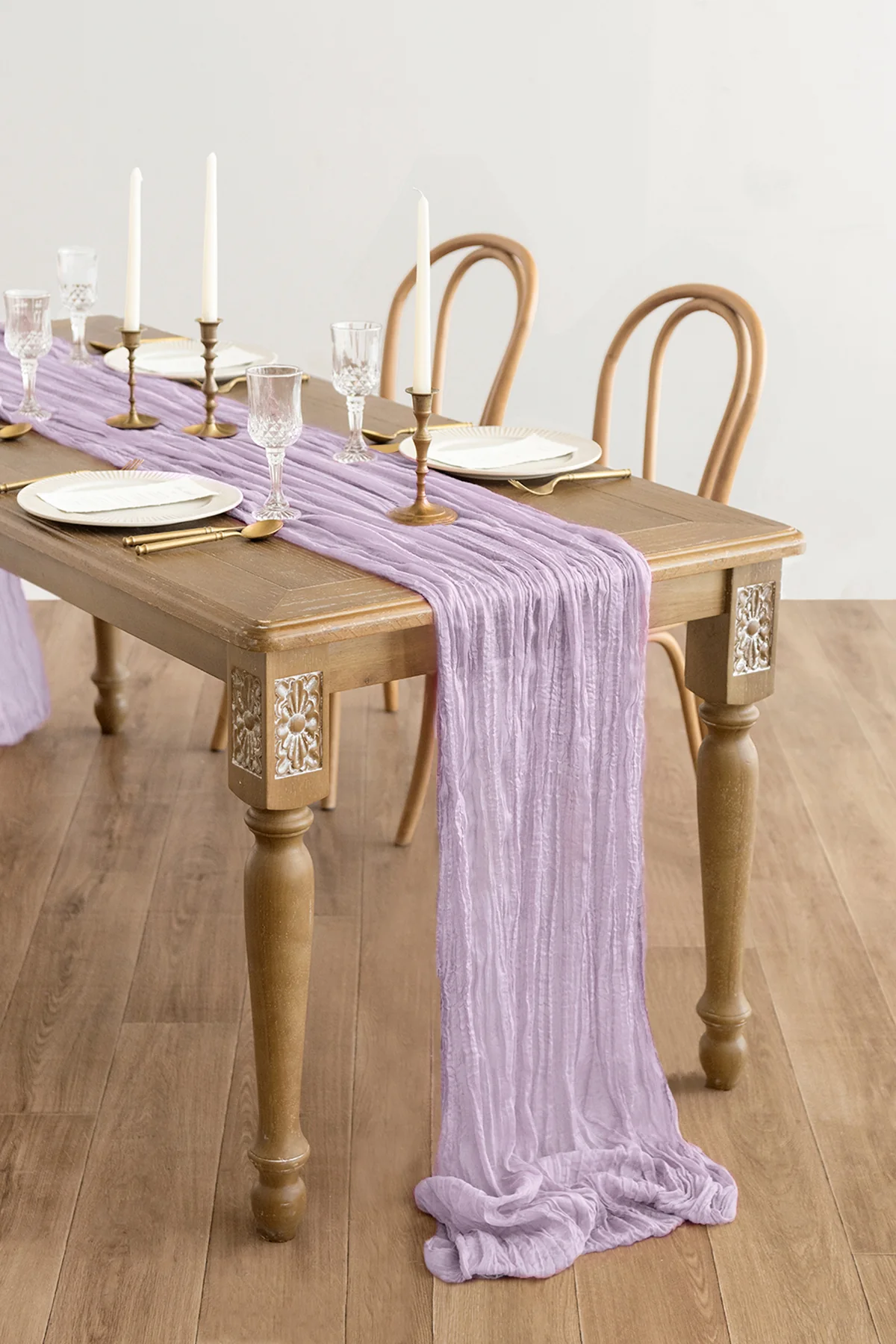Rustic Gauze Cheesecloth Table Runner 35" w x 10ft/14ft - Image 16