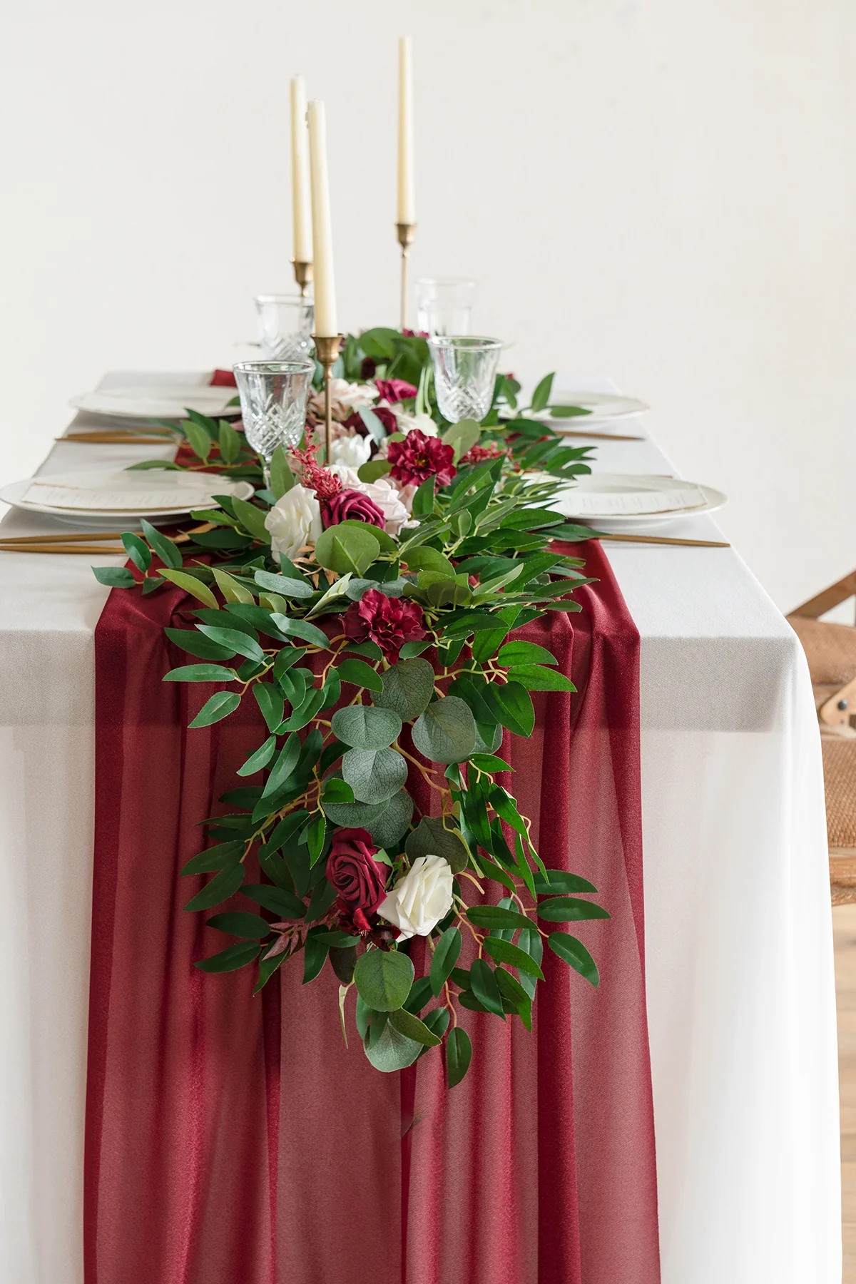 Rustic Gauze Cheesecloth Table Runner 35" w x 10ft/14ft - Image 7