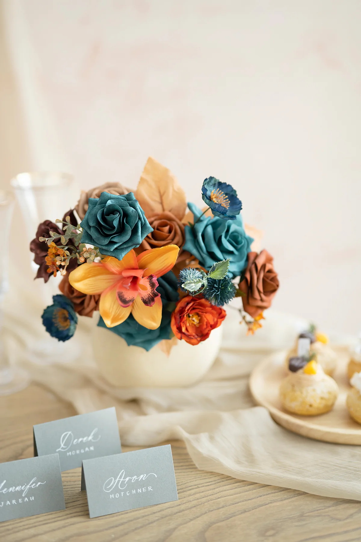 Sample Box in Dark Teal & Burnt Orange - Image 3