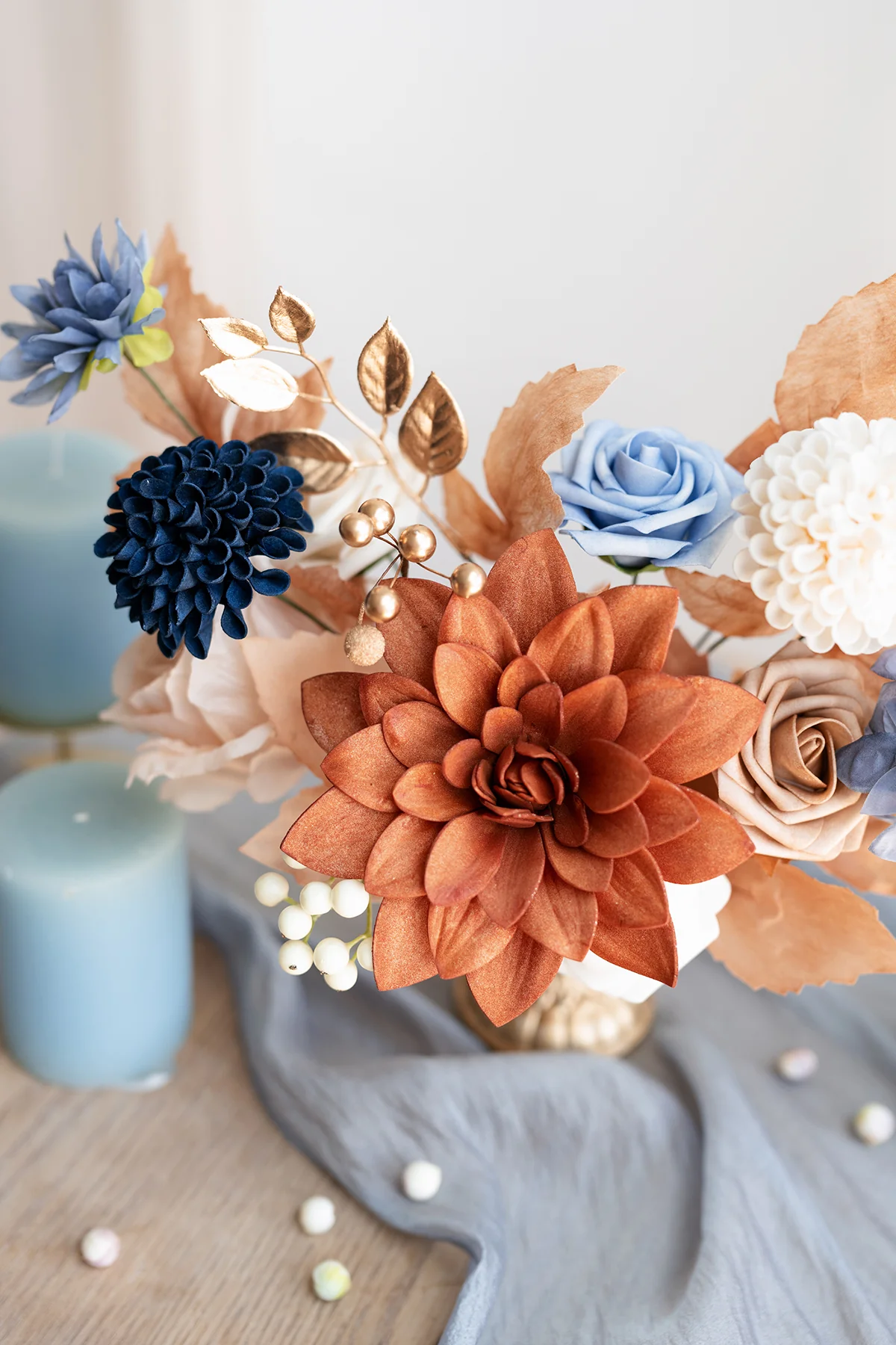 Sample Box in Russet Orange & Denim Blue | Clearance - Image 3