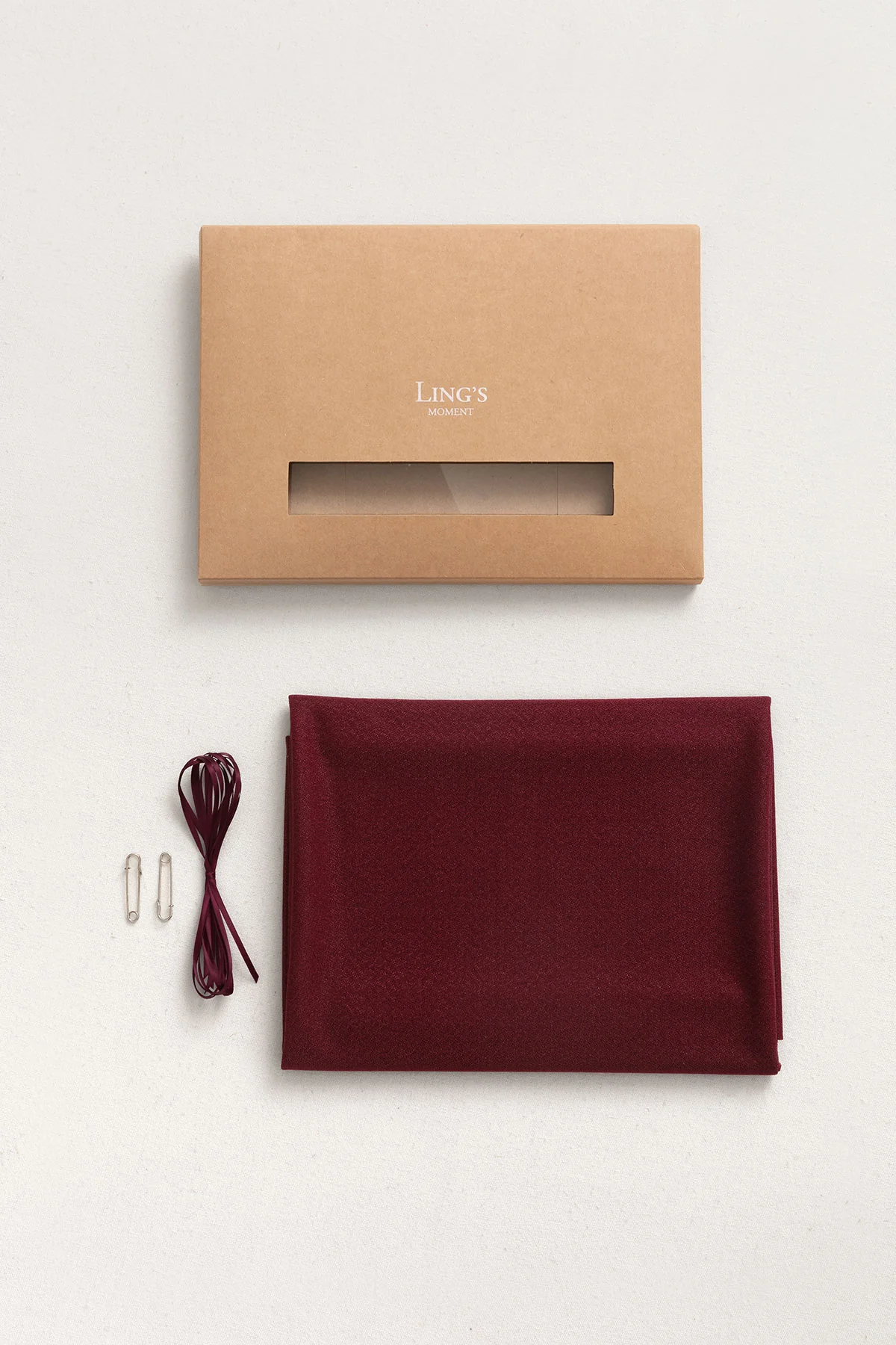Sheer Table Runner 29" w x 10ft in Burgundy - Image 4