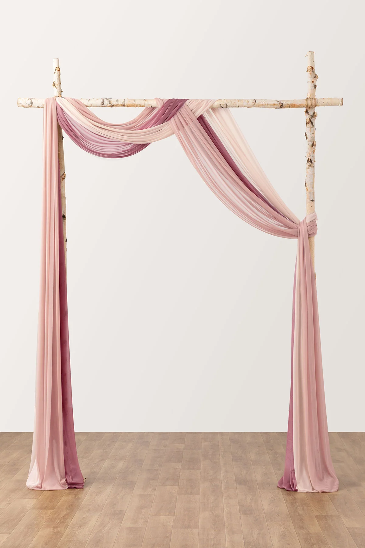 Sheer Wedding Arch Draping 30"w x 6.5 Yards - Cinnamon Rose - Image 2