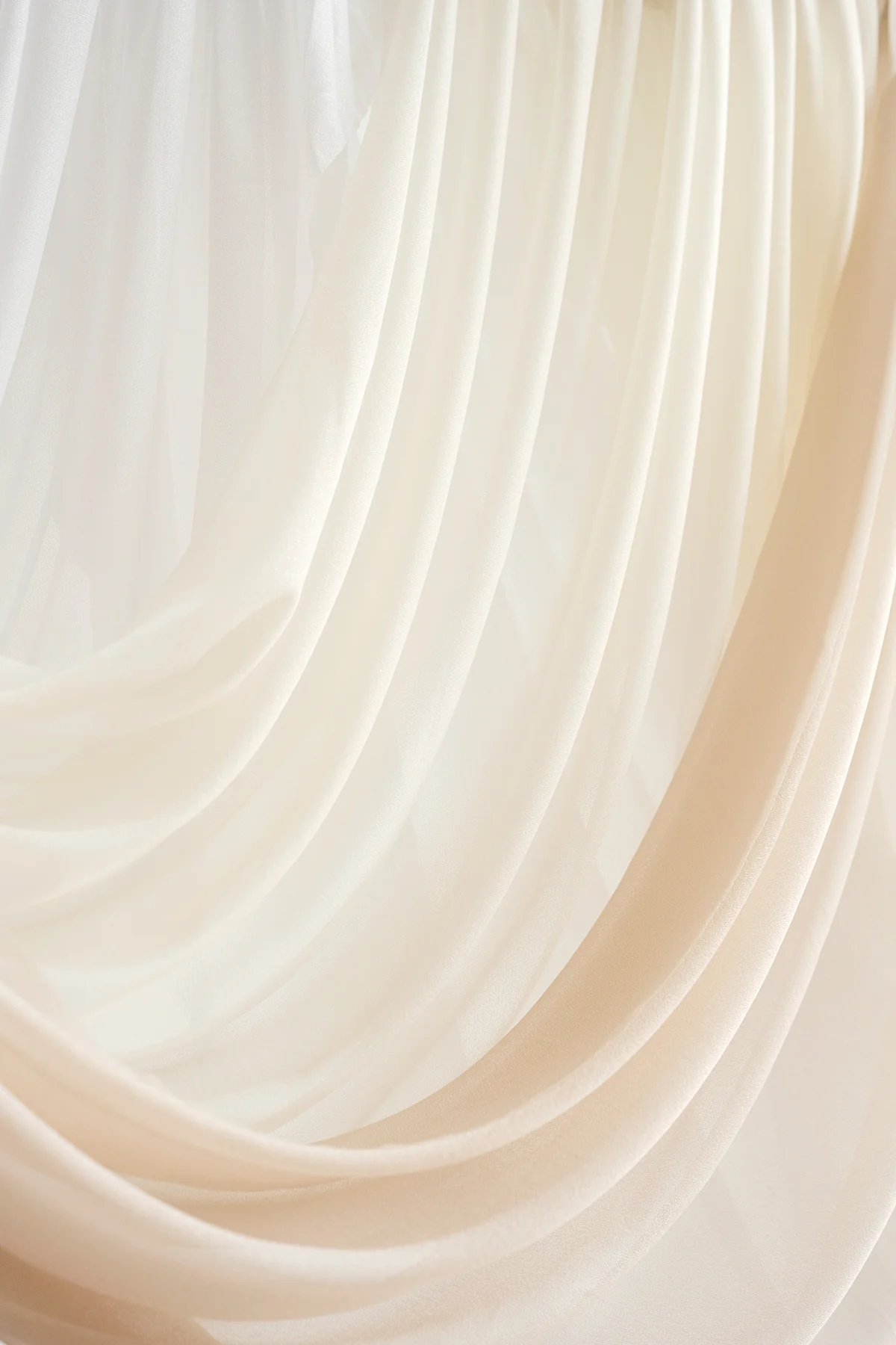 Wedding Arch Drapes in White & Beige - Image 14