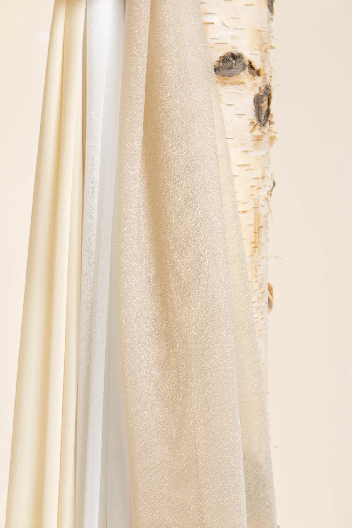 Wedding Arch Drapes in White & Beige - Image 8