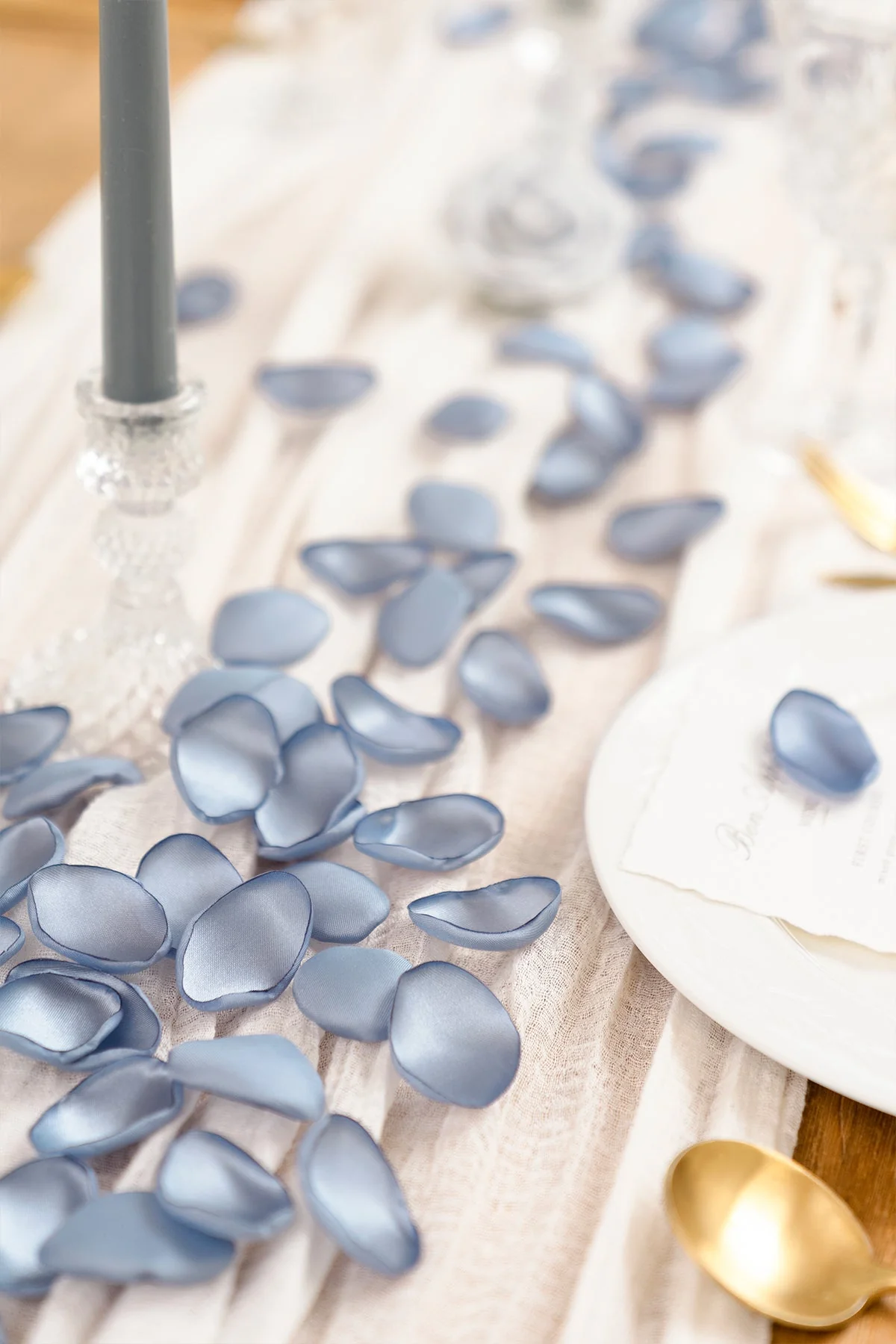 Silk Rose Petals in Blue Shades - Image 11