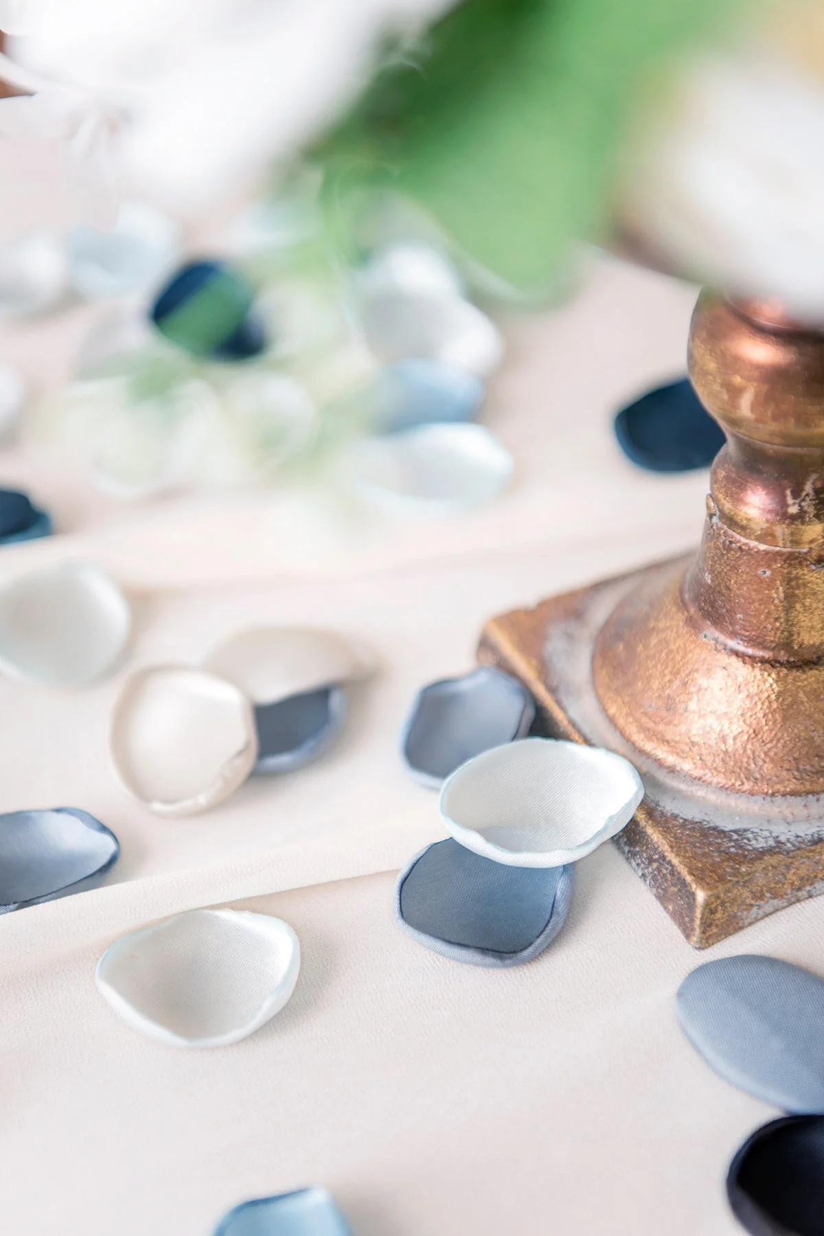 Silk Rose Petals in Blue Shades - Image 4