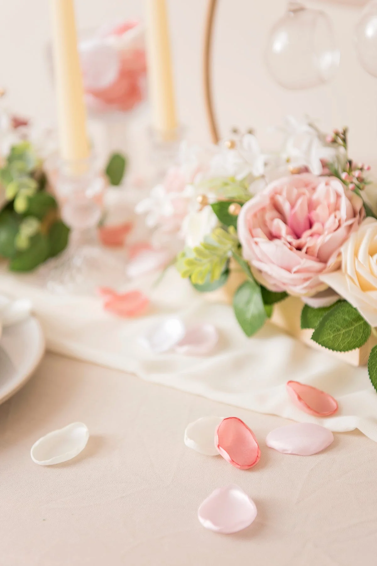 Silk Rose Petals in Blush Pink - Image 2
