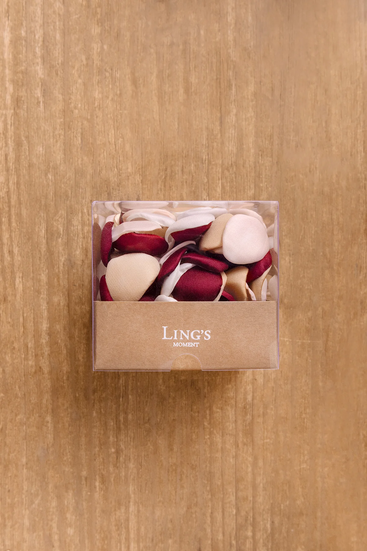 Silk Rose Petals in Burgundy and Dusty Rose - Image 11