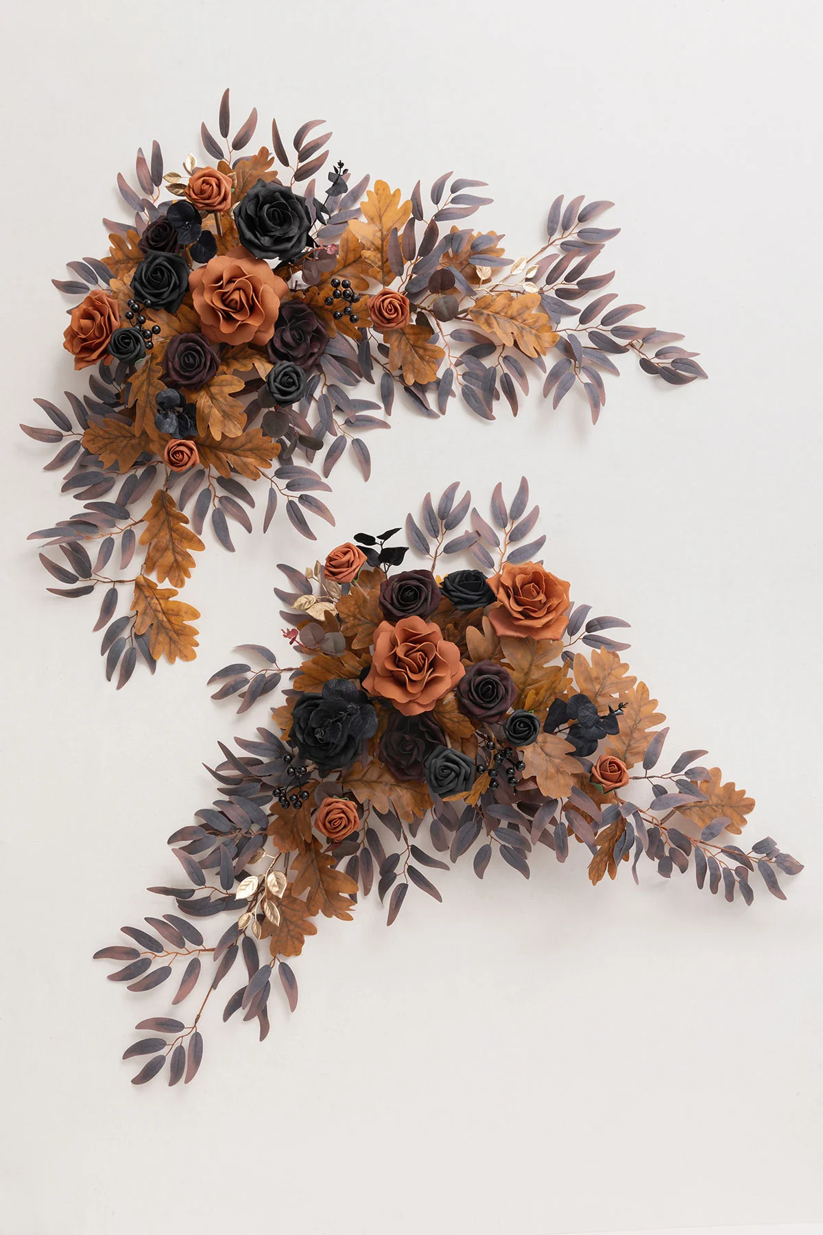 Sweetheart Table Floral Swags in Black & Pumpkin Orange | Clearance - Image 5