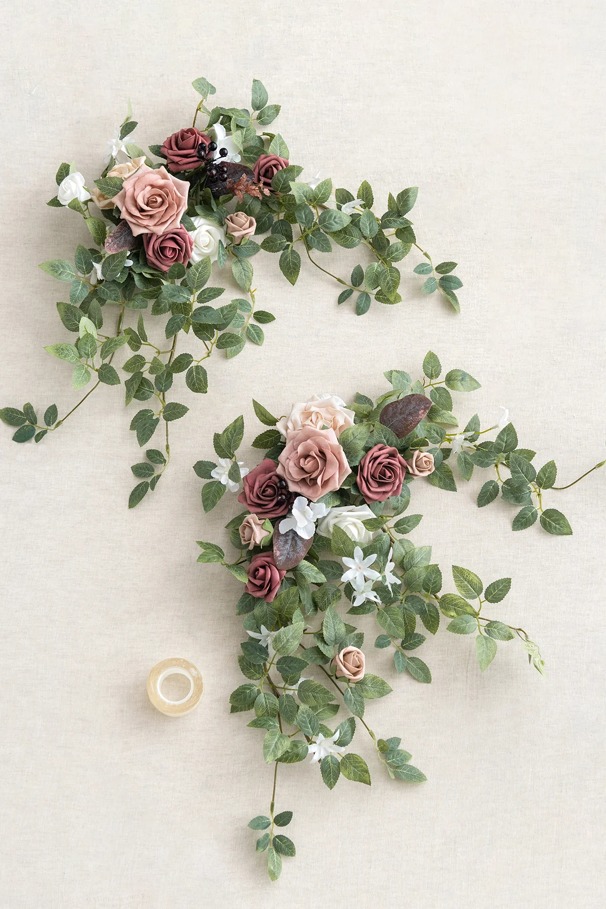 Sweetheart Table Floral Swags in Dusty Rose & Mauve - Image 5