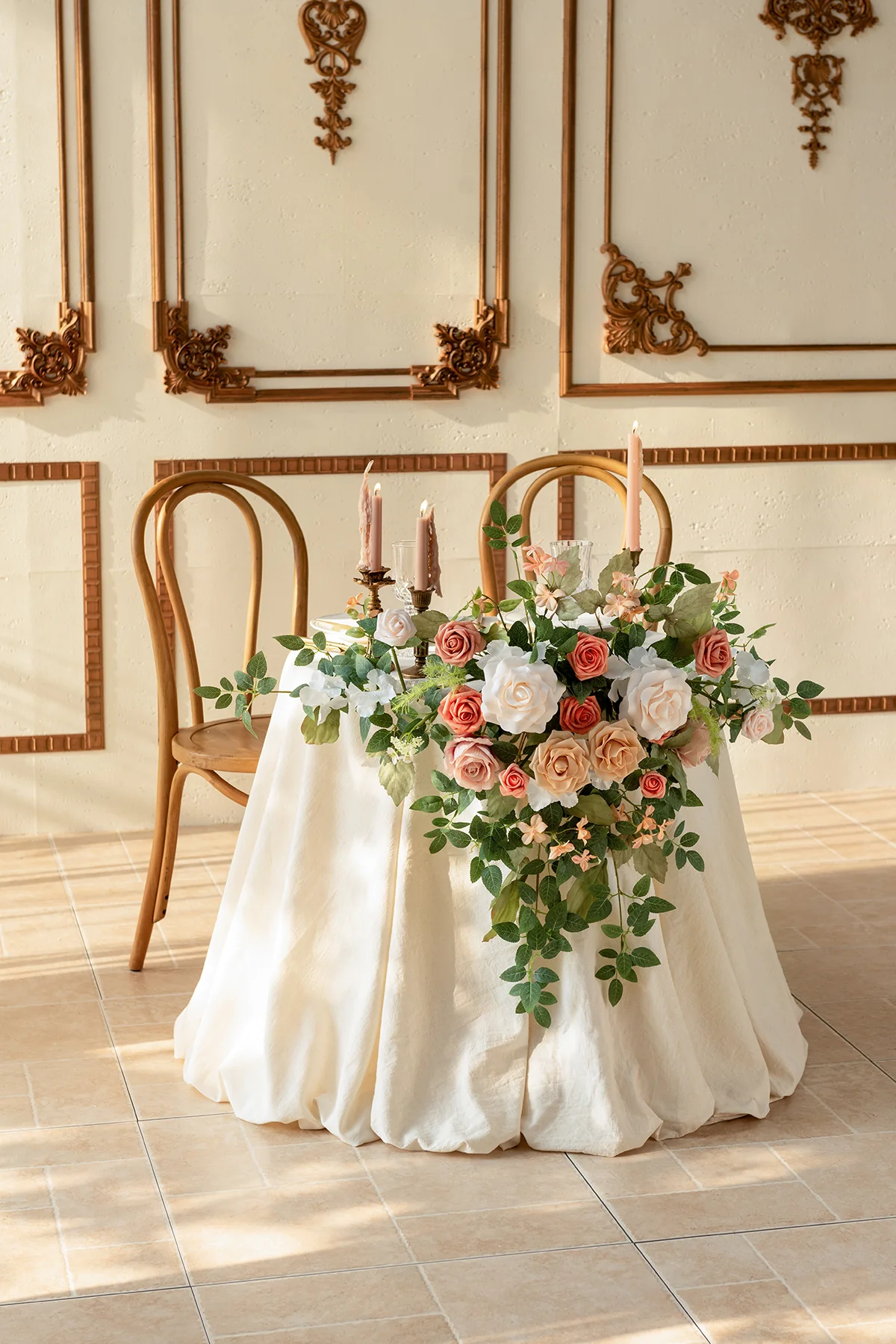 Sweetheart Table Floral Swags in Garden Blush - Image 2