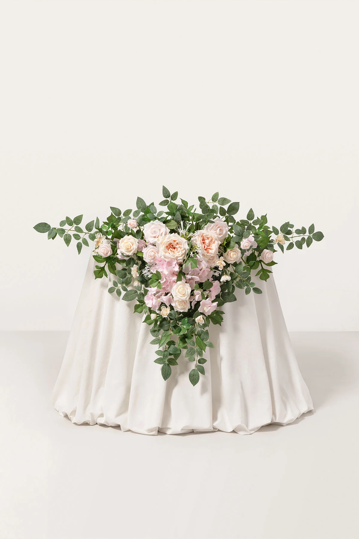 Sweetheart Table Floral Swags in Powder Pink & Cream | Clearance