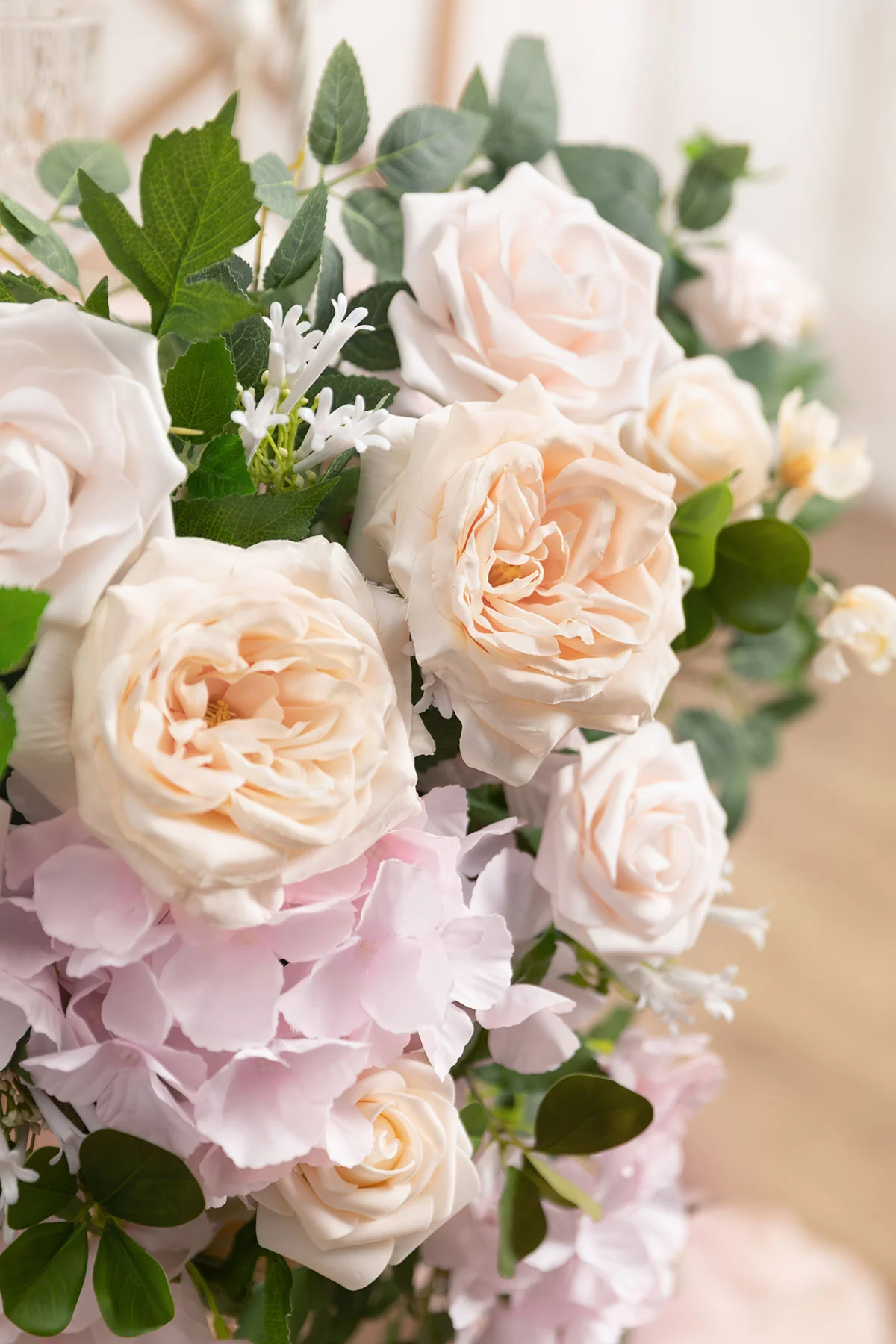 Sweetheart Table Floral Swags in Powder Pink & Cream | Clearance - Image 3