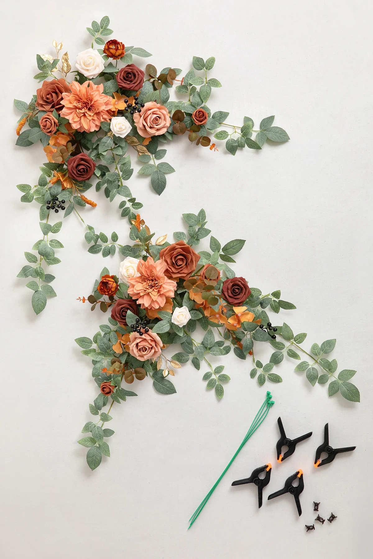 Sweetheart Table Floral Swags in Sunset Terracotta - Image 7