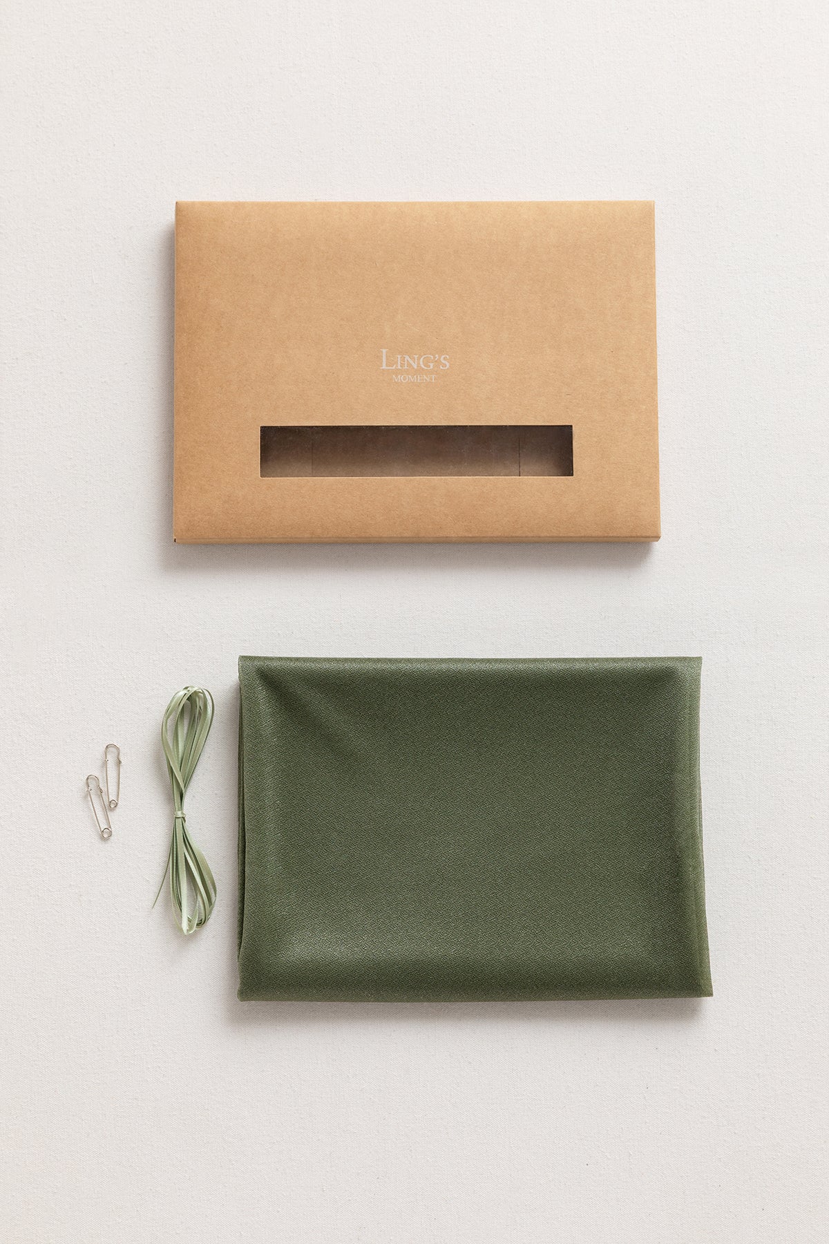 Table linens in Campsite Green (29"w x 10ft) - Image 5