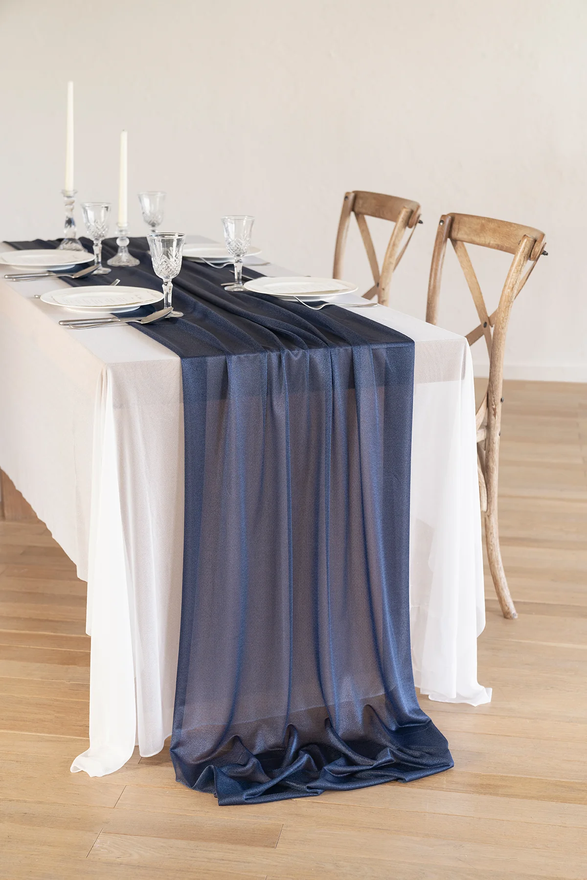 Table Linens in Dusty Blue - Image 2