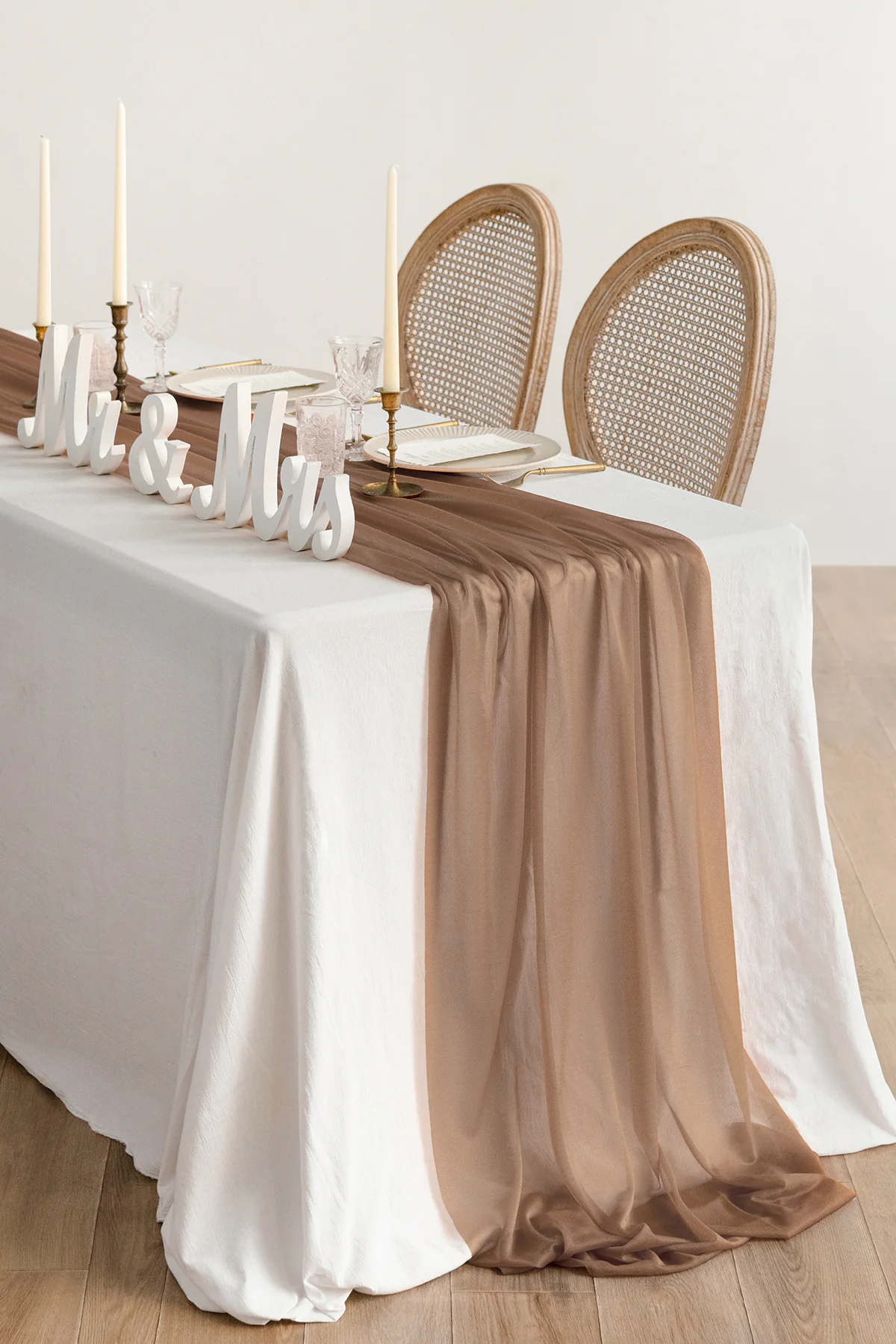 Romantic Sheer Table Runner 29" w x 10ft/14ft - Image 46